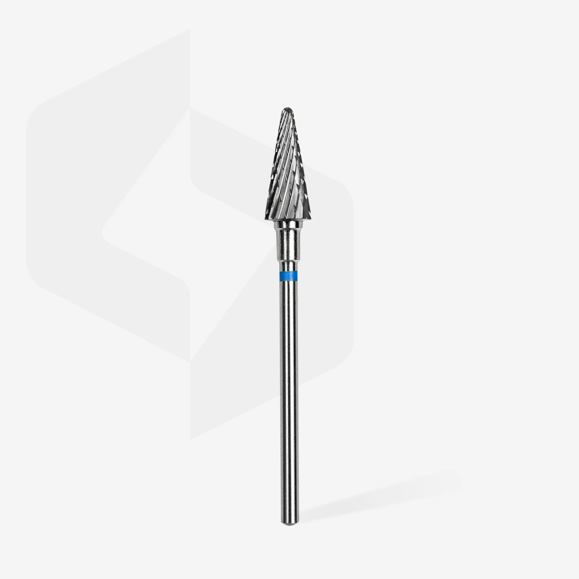 STALEKS EXPERT Carbide nail drill bit cone blue, head diameter 6 mm, working part 14 mm - Image 2