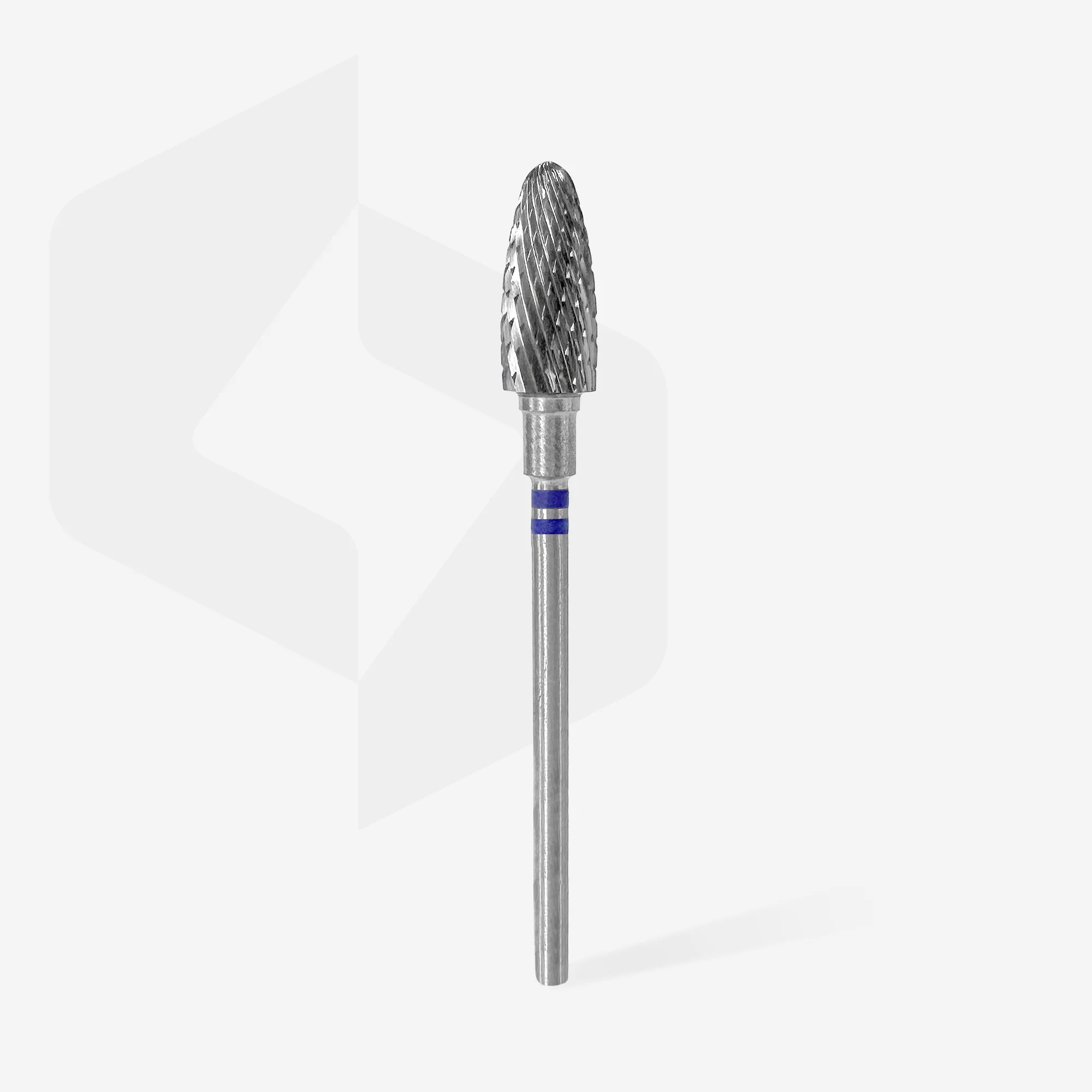 STALEKS EXPERT Carbide nail drill bit for left-handed users corn blue, head diameter 6 mm, working part 14 mm - Image 2