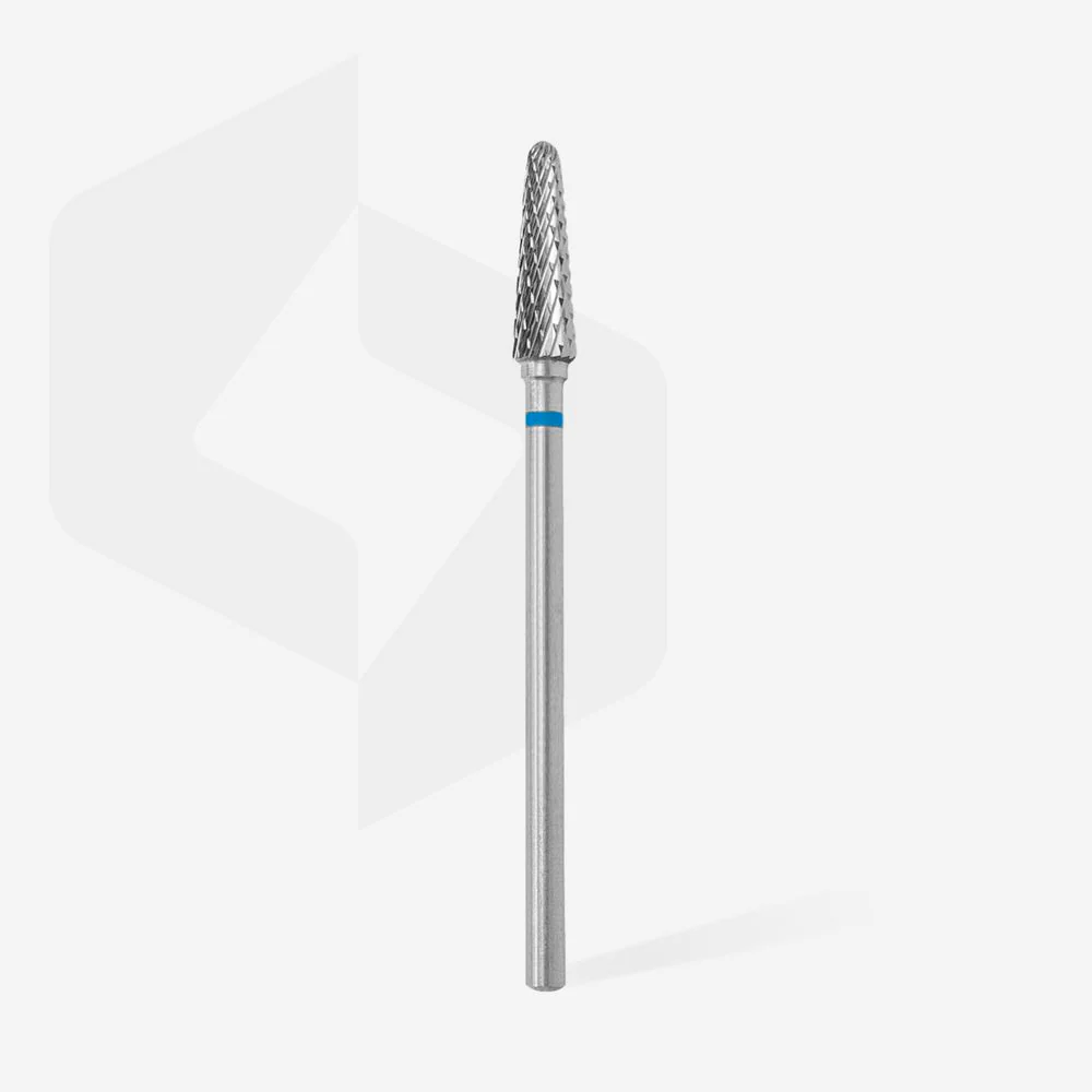 STALEKS EXPERT Carbide nail drill bit frustum blue, head diameter 4 mm, working part 13 mm - Image 2