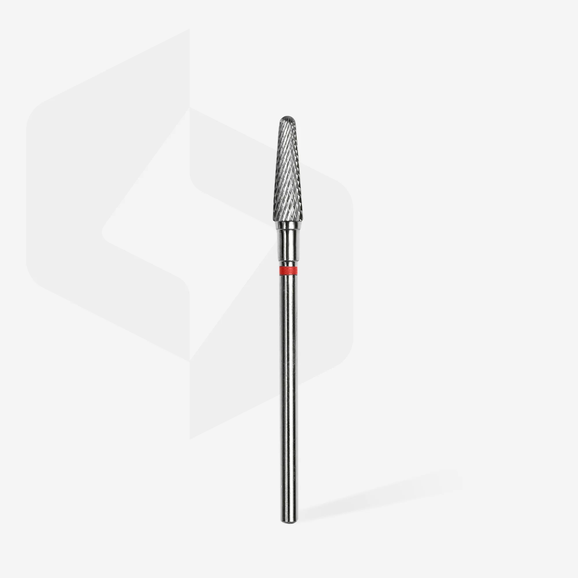 STALEKS EXPERT Carbide nail drill bit frustum red, head diameter 4 mm, working part 13 mm - Image 2