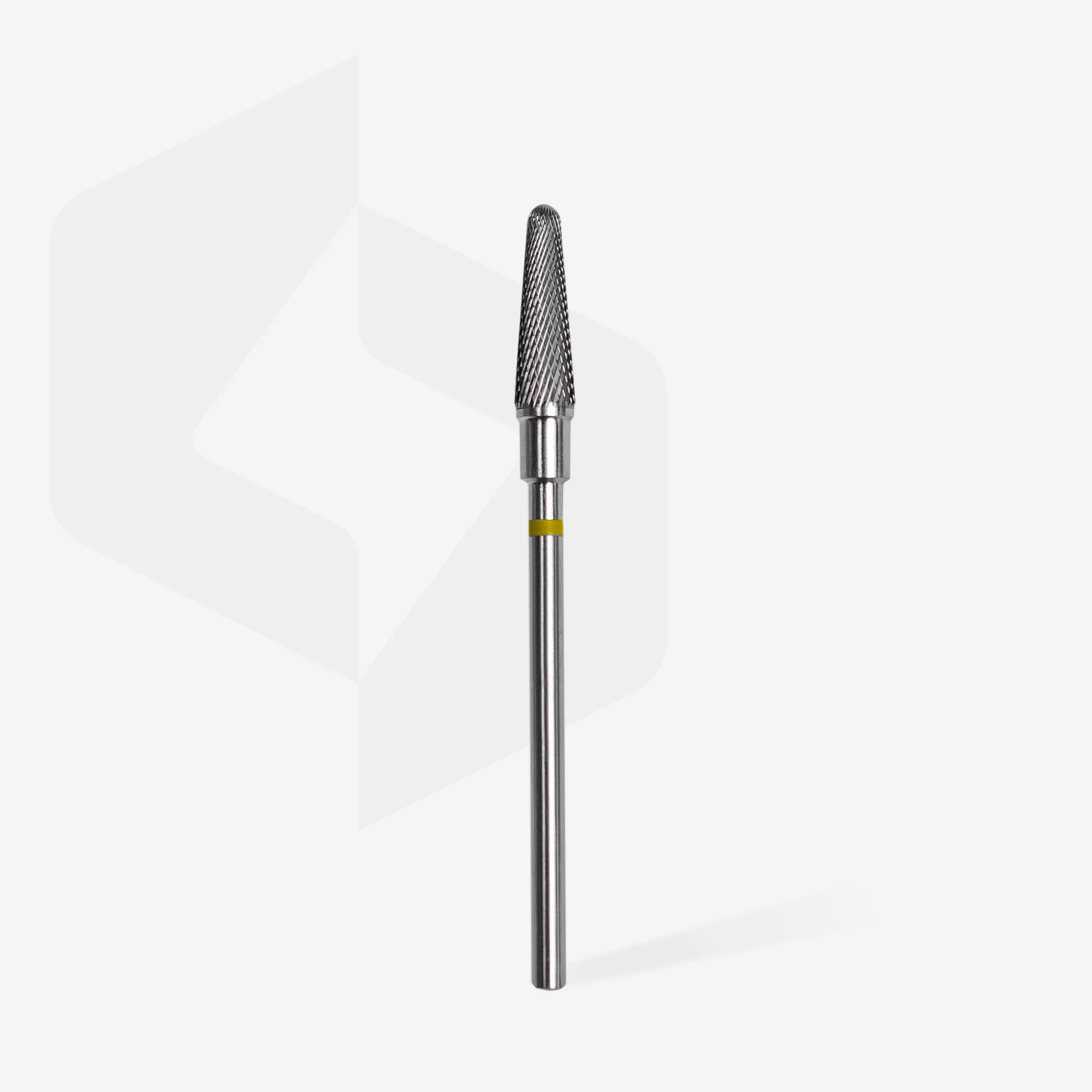STALEKS EXPERT Carbide nail drill bit frustum yellow, head diameter 4 mm, working part 13 mm - Image 2