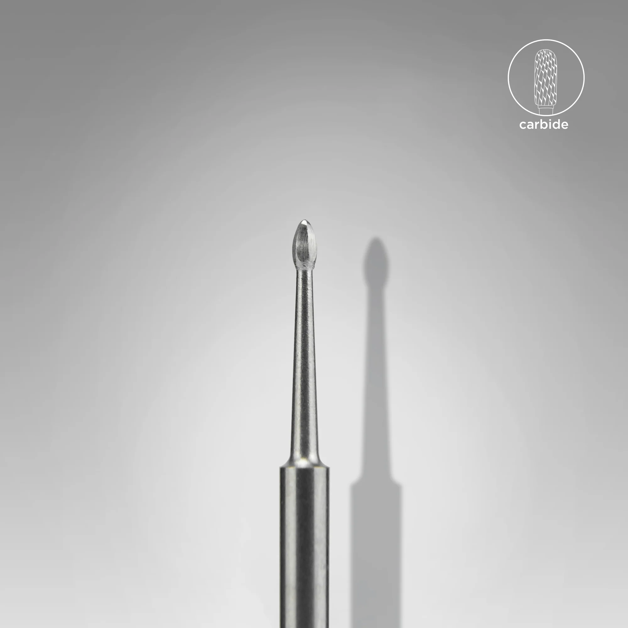 STALEKS EXPERT Carbide nail drill bit nail cleaner mini, head diameter 1,2 mm, working part 2,5 mm
