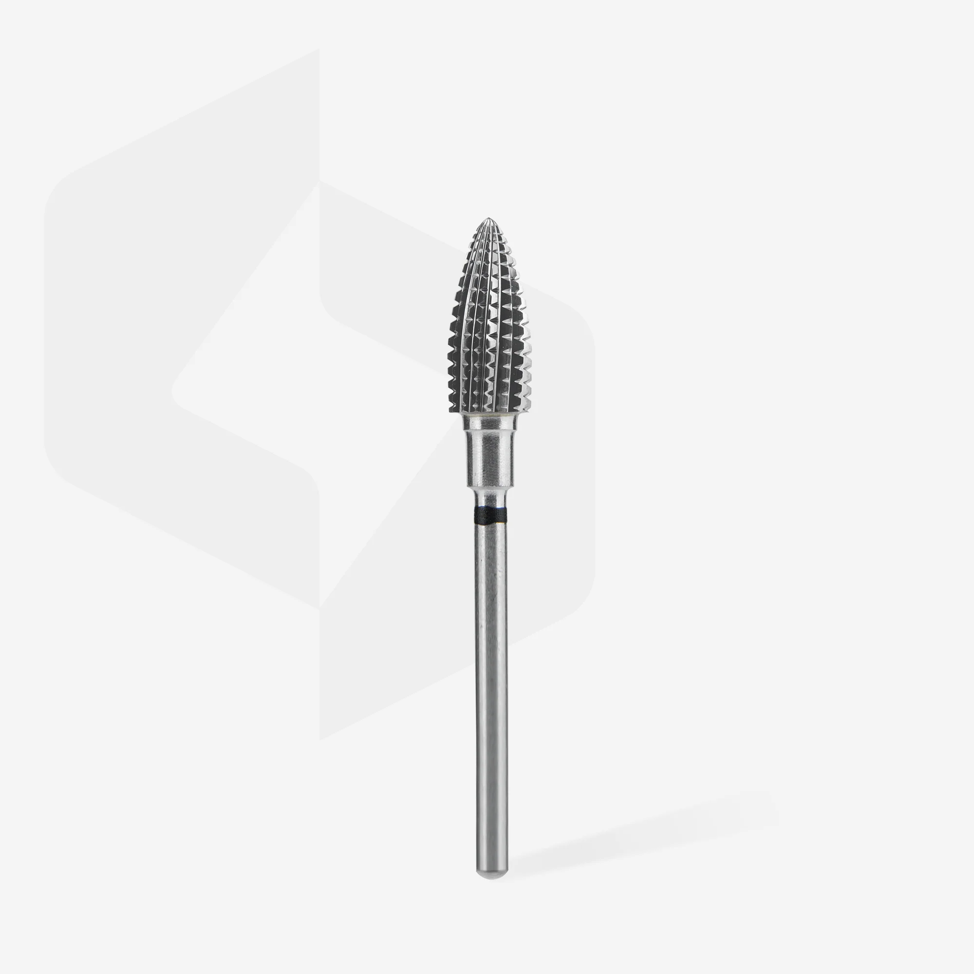 STALEKS EXPERT Carbide nail drill bit pine cone black hard, head diameter 6 mm, working part 14 mm - Image 2
