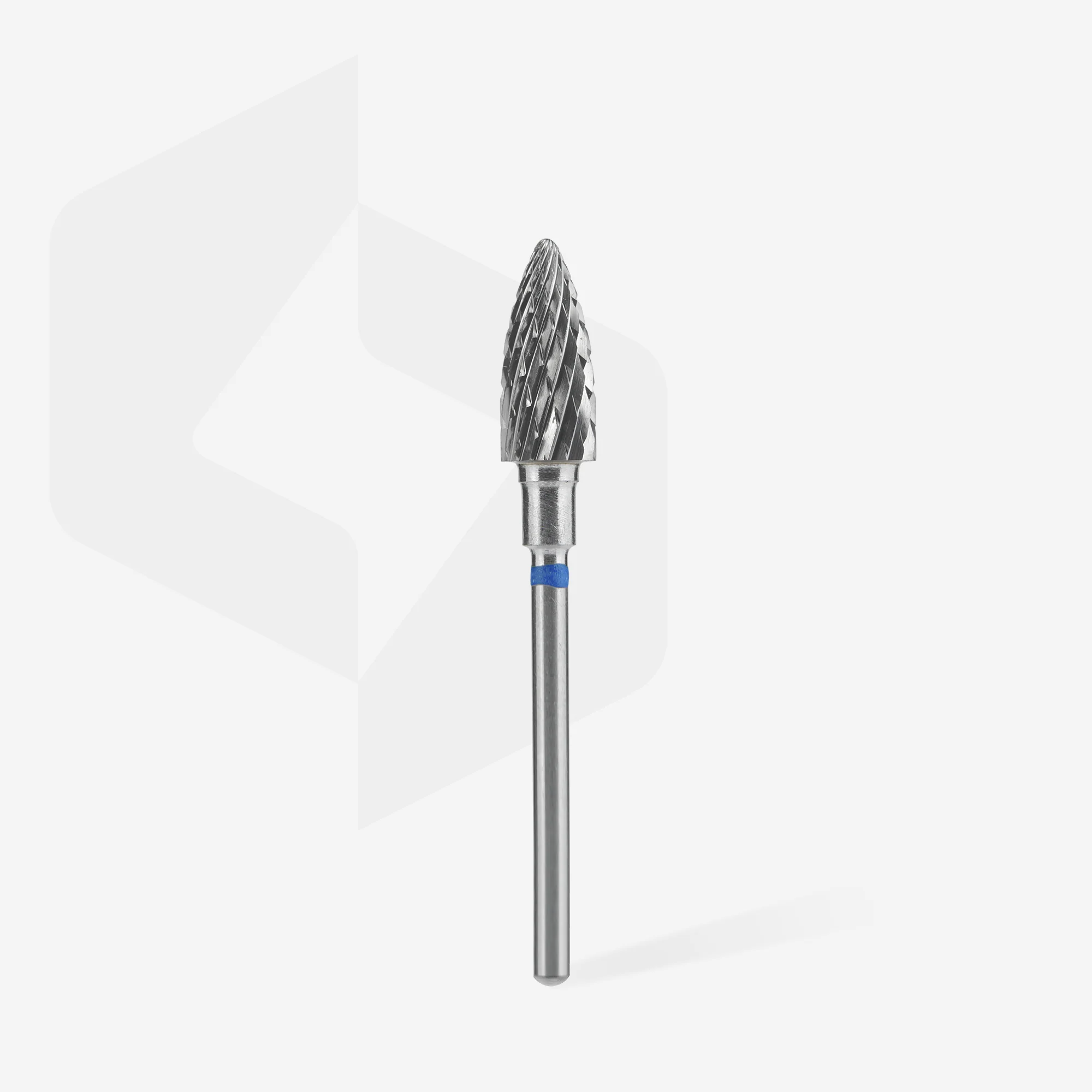 STALEKS EXPERT Carbide nail drill bit pine cone blue, head diameter 6 mm, working part 14 mm - Image 2