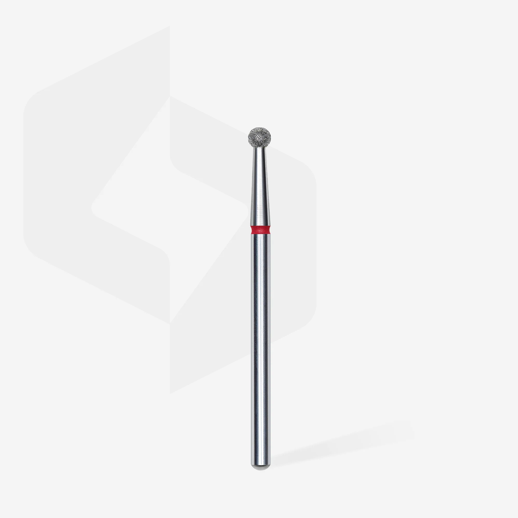 STALEKS EXPERT Diamond nail drill bit ball red, head diameter 2,7 mm - Image 2