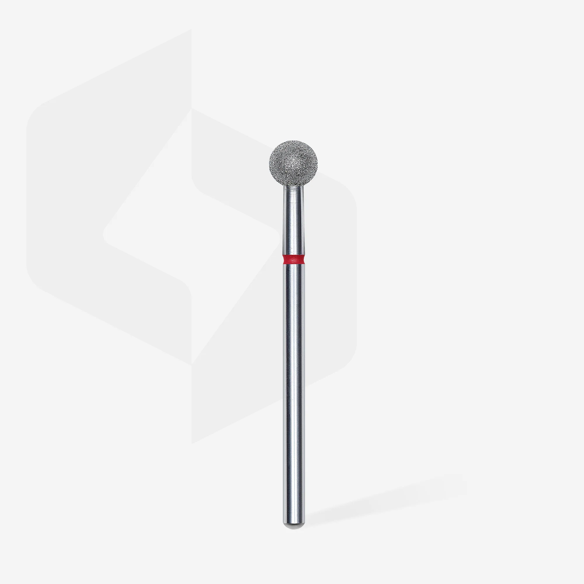 STALEKS EXPERT Diamond nail drill bit ball red, head diameter 5 mm - Image 2