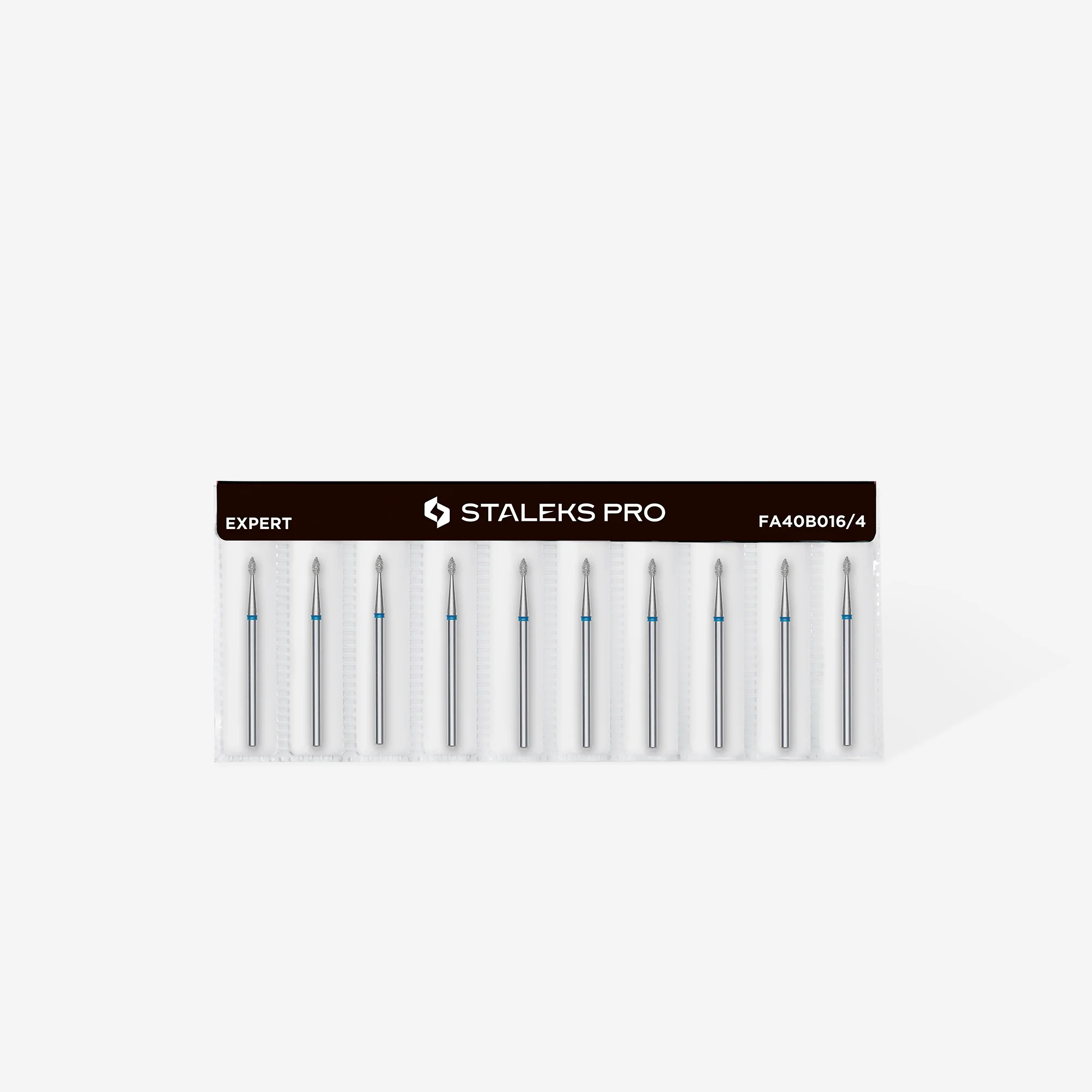 STALEKS EXPERT Diamond nail drill bit drop blue, head diameter 1,6 mm, working part 4 mm - Image 3