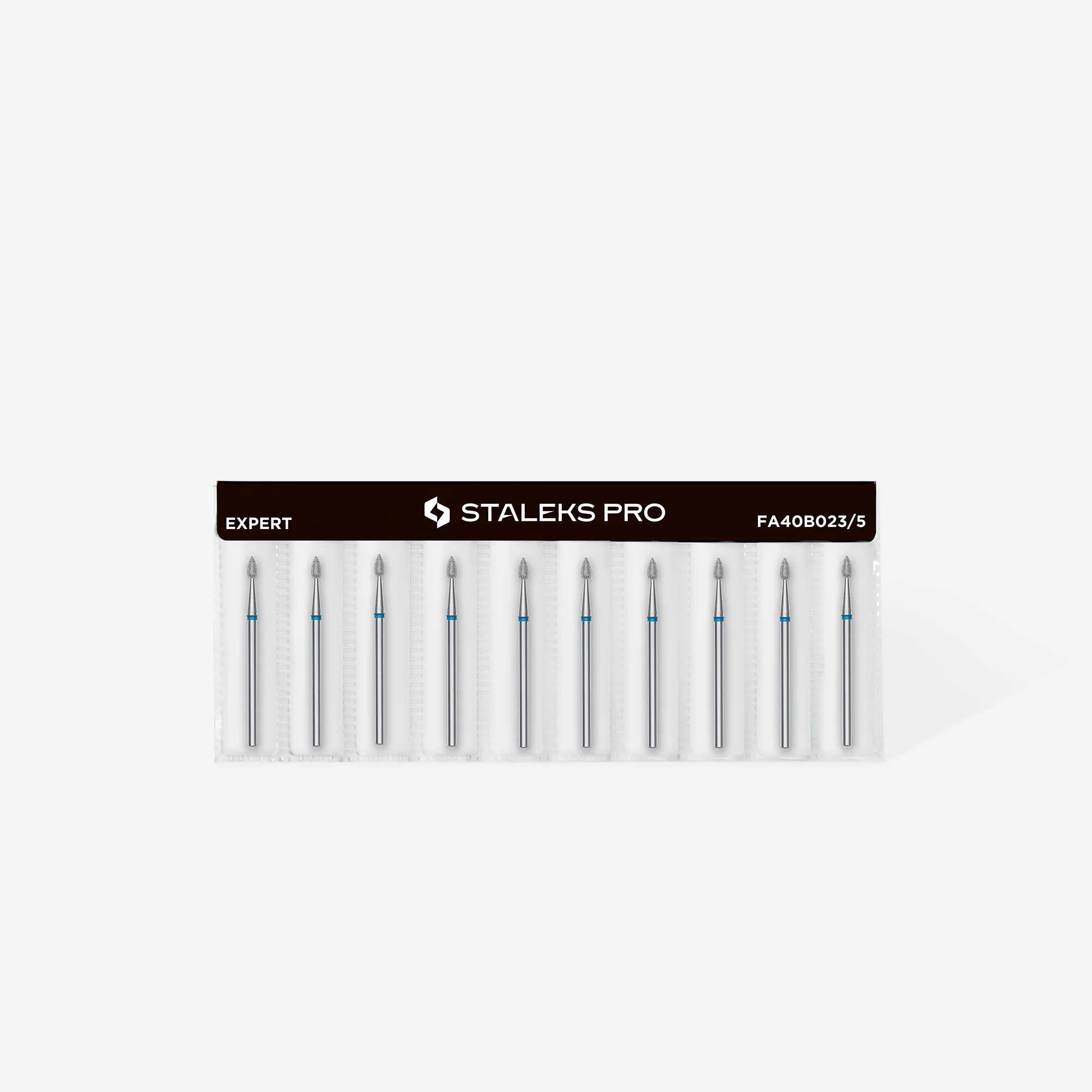 STALEKS EXPERT Diamond nail drill bit drop blue, head diameter 2,3 mm, working part 5 mm - Image 3
