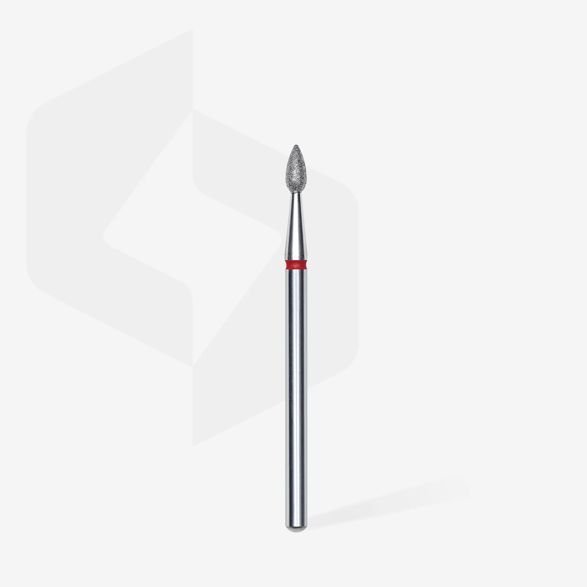 STALEKS EXPERT Diamond nail drill bit drop red, head diameter 2,3 mm, working part 5 mm - Image 2