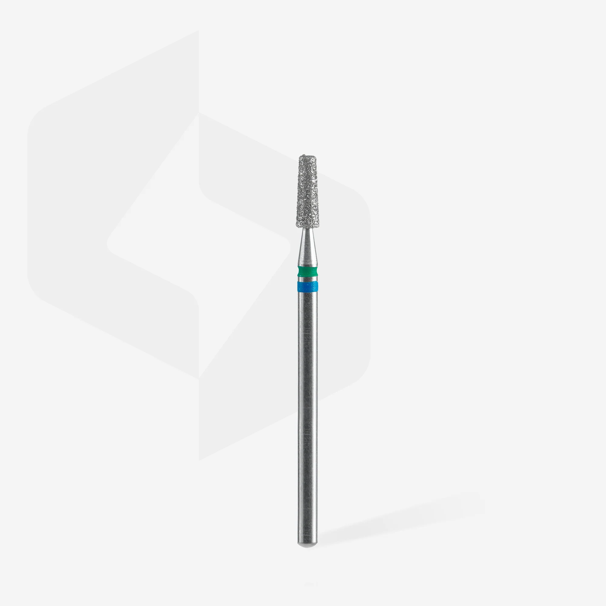 STALEKS EXPERT Diamond nail drill bit DUO cone blue-green, head diameter 2,5 mm, working part 8 mm - Image 2