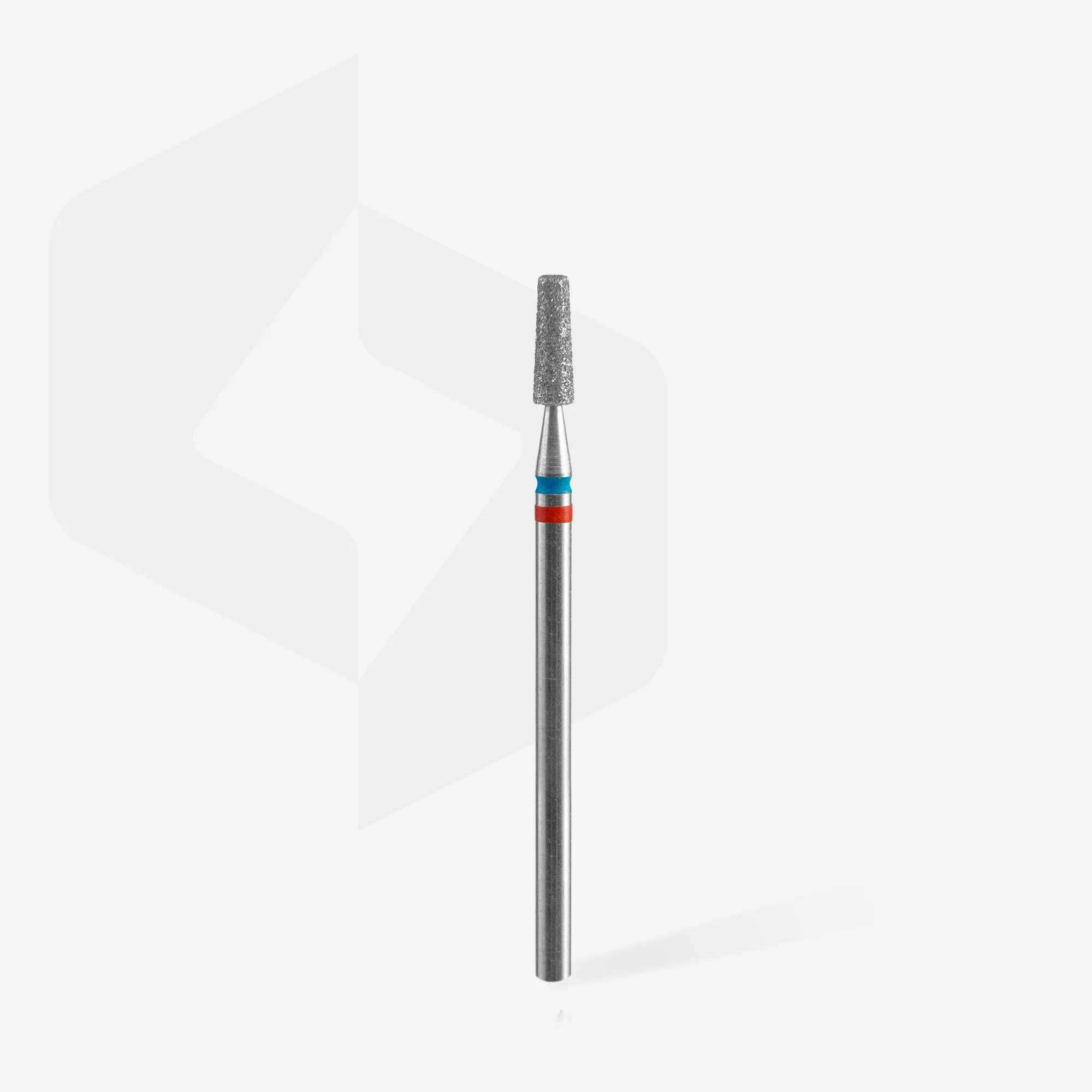 STALEKS EXPERT Diamond nail drill bit DUO cone red-blue, head diameter 2,5 mm, working part 8 mm - Image 2