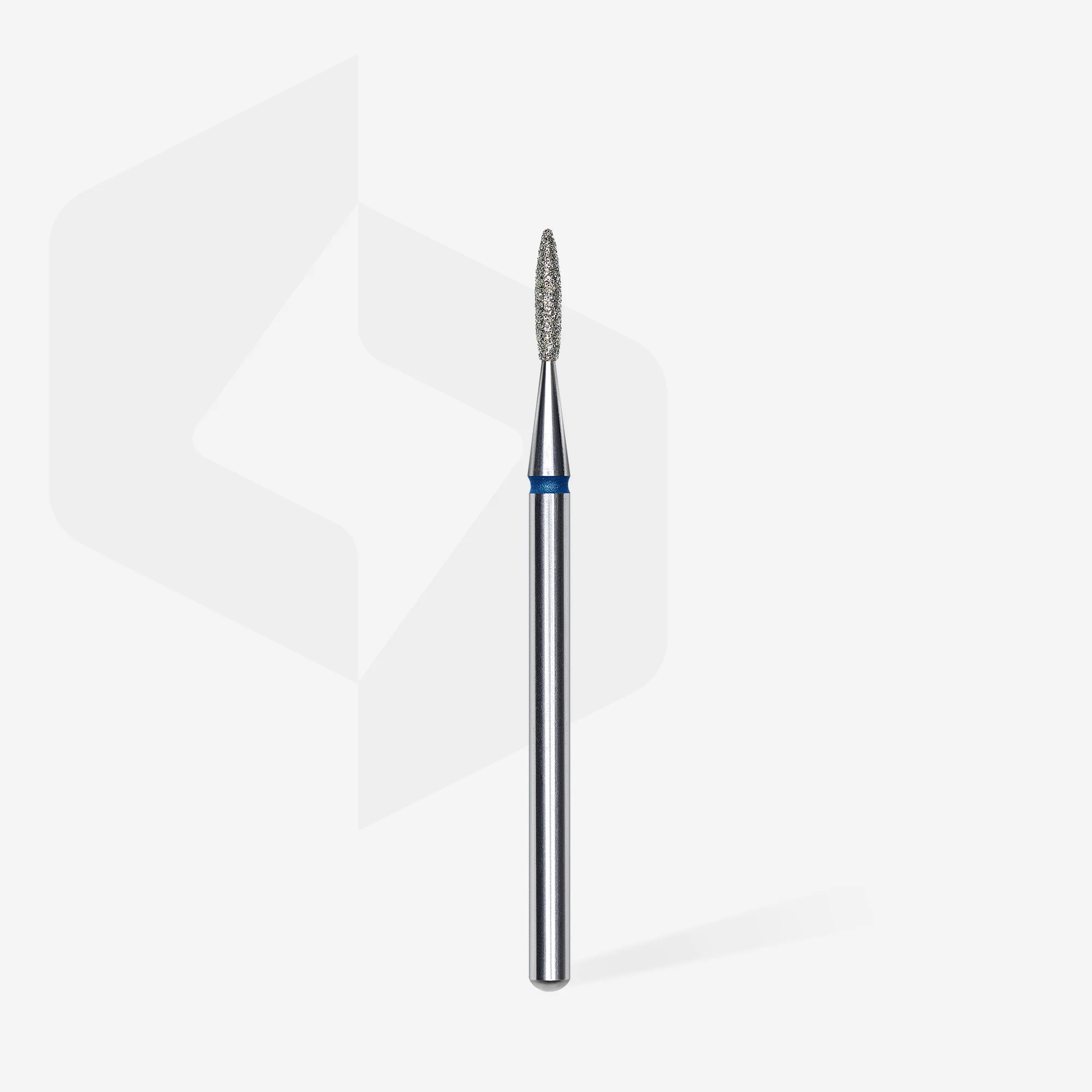 STALEKS EXPERT Diamond nail drill bit flame blue, head diameter 1,6 mm, working part 8 mm - Image 2
