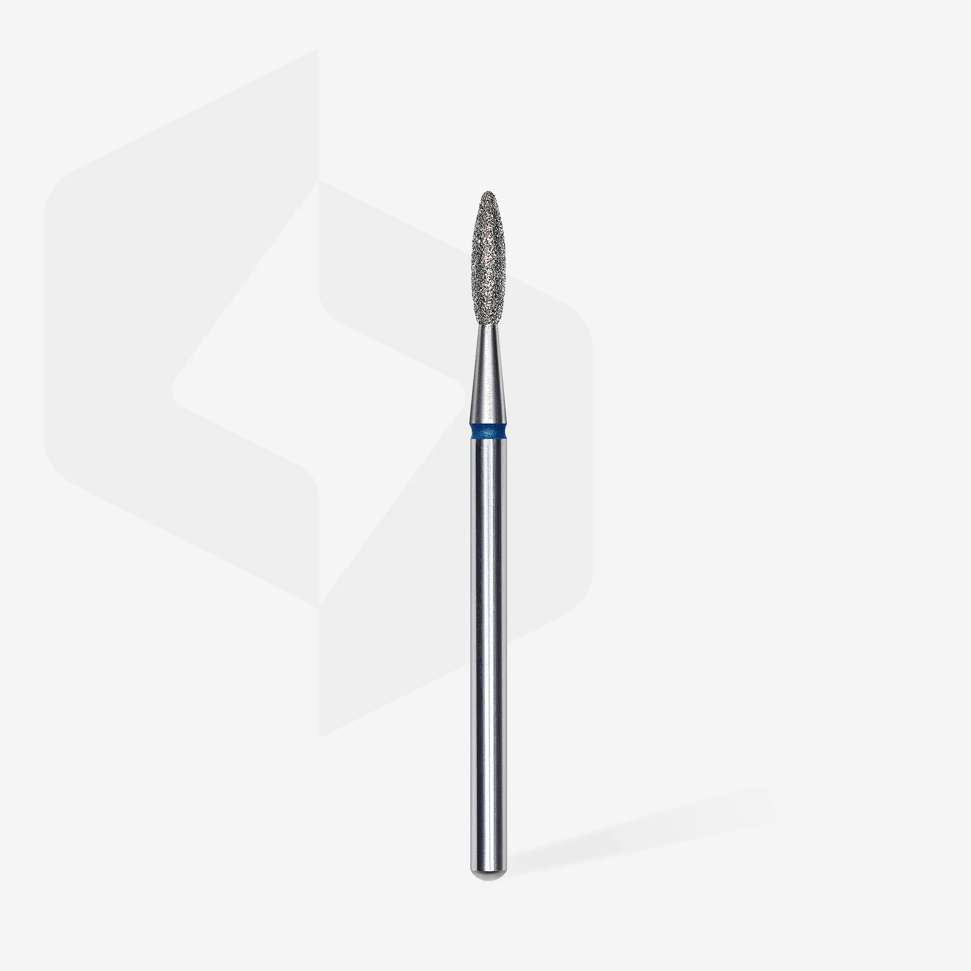 STALEKS EXPERT Diamond nail drill bit flame blue, head diameter 2,1 mm, working part 8 mm - Image 2