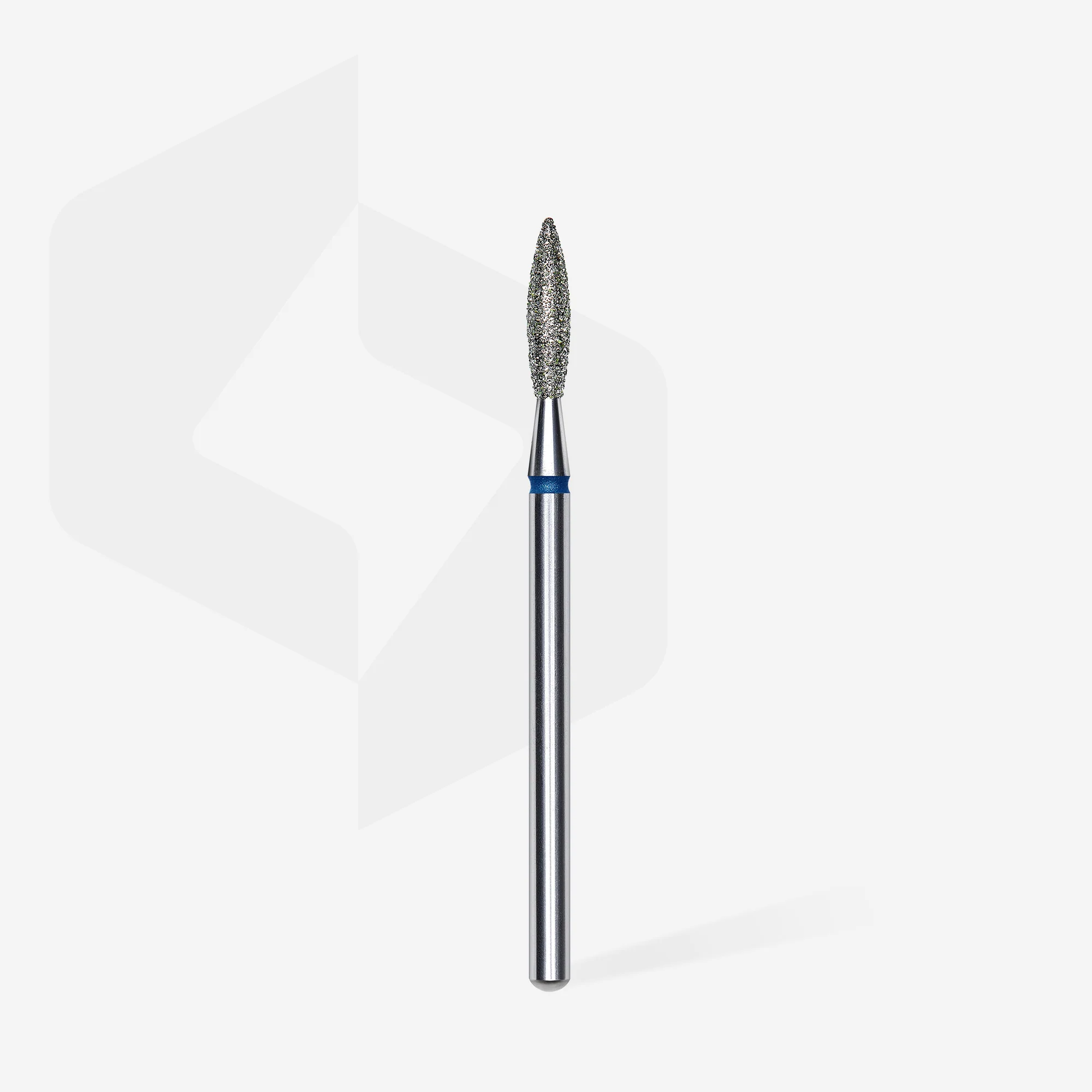 STALEKS EXPERT Diamond nail drill bit flame blue, head diameter 2,3 mm, working part 10 mm - Image 2