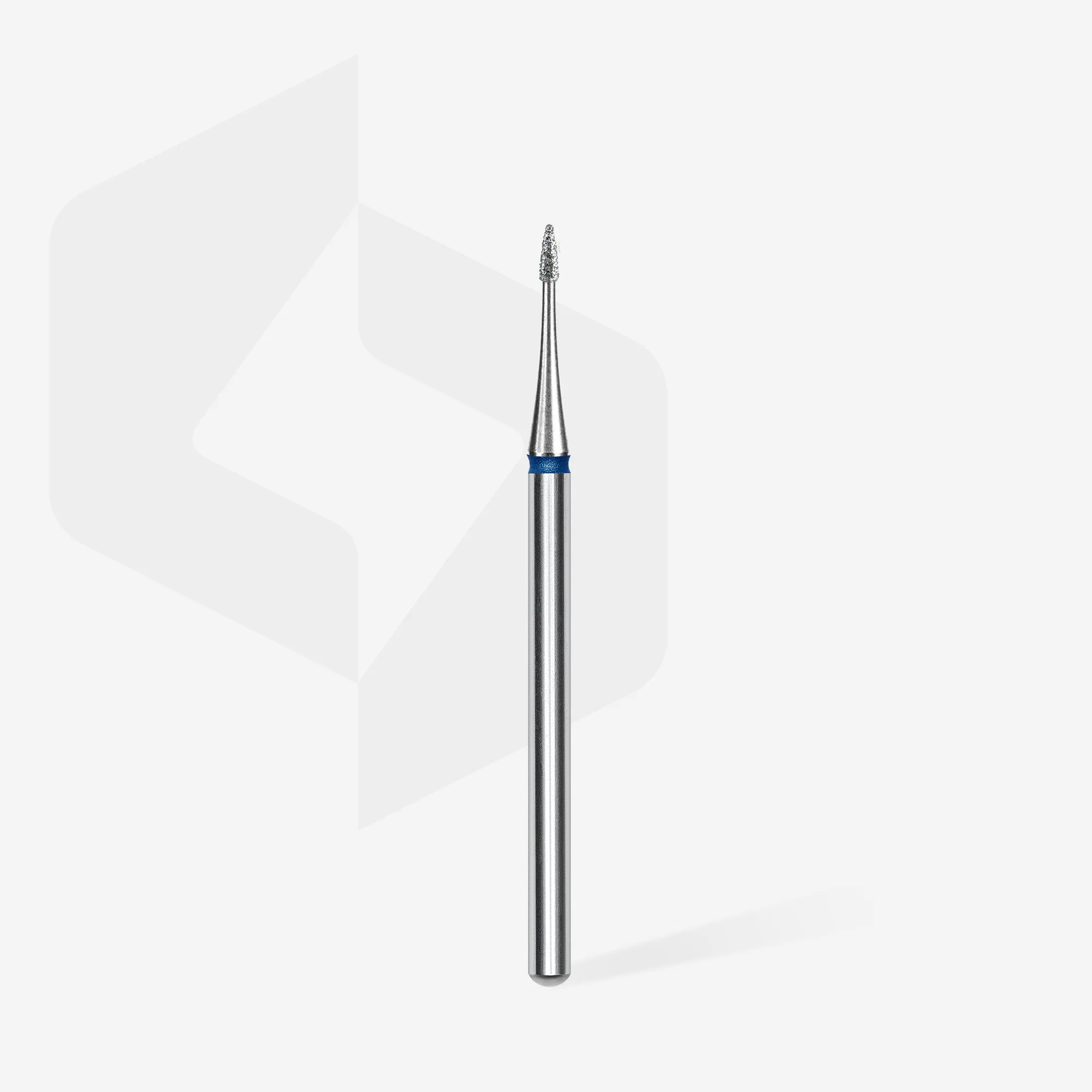 STALEKS EXPERT Diamond nail drill bit flame mini blue, head diameter 1 mm, working part 3 mm - Image 2