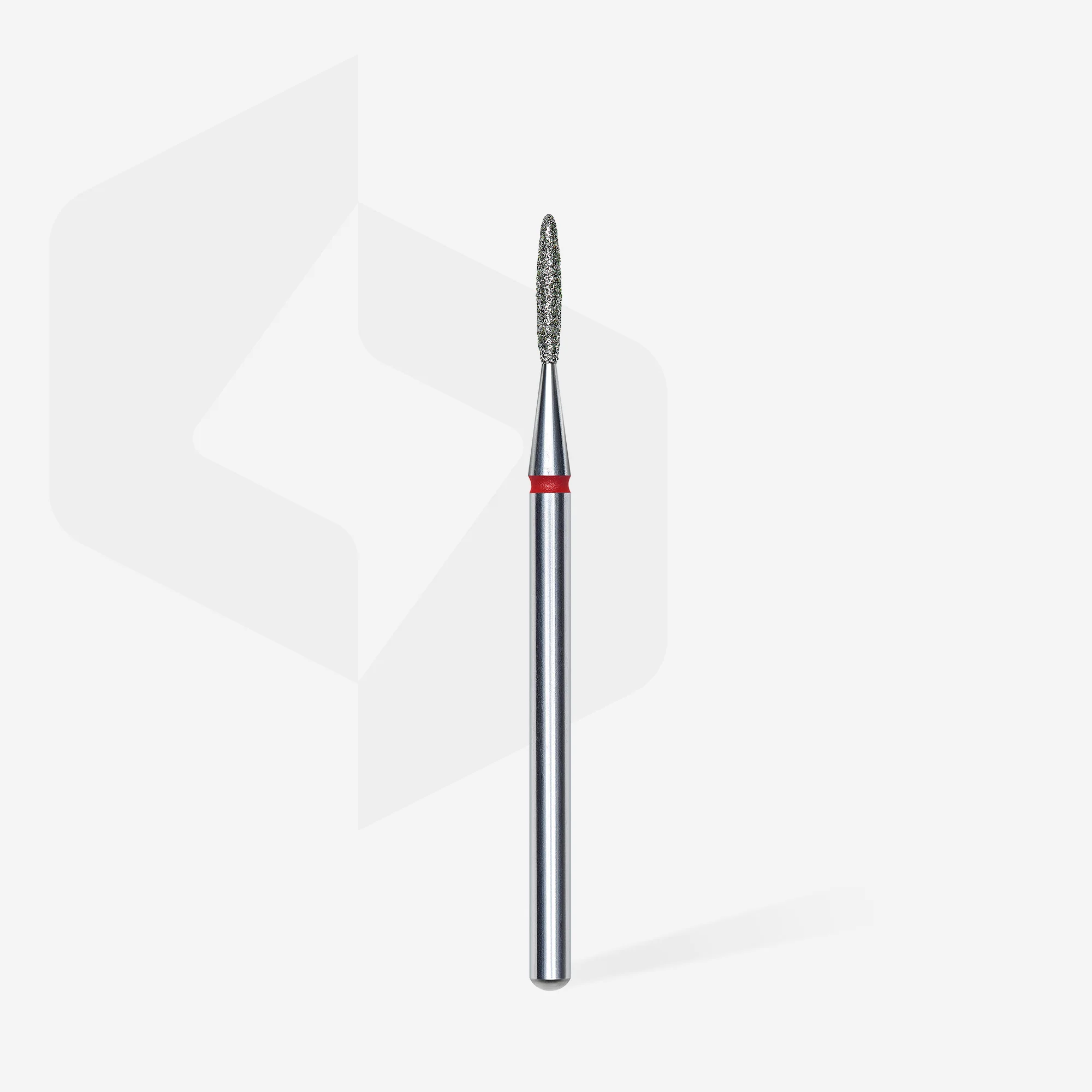 STALEKS EXPERT Diamond nail drill bit flame red, head diameter 1,4 mm, working part 8 mm - Image 2