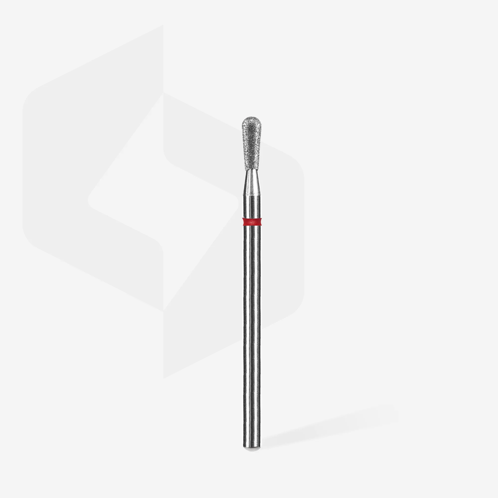 STALEKS EXPERT Diamond nail drill bit match red, head diameter 2,3 mm, working part 5 mm - Image 2