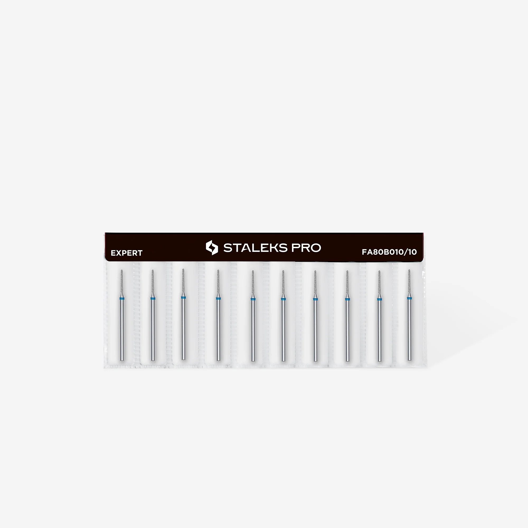 STALEKS EXPERT Diamond nail drill bit needle blue, head diameter 1 mm, working part 10 mm - Image 3