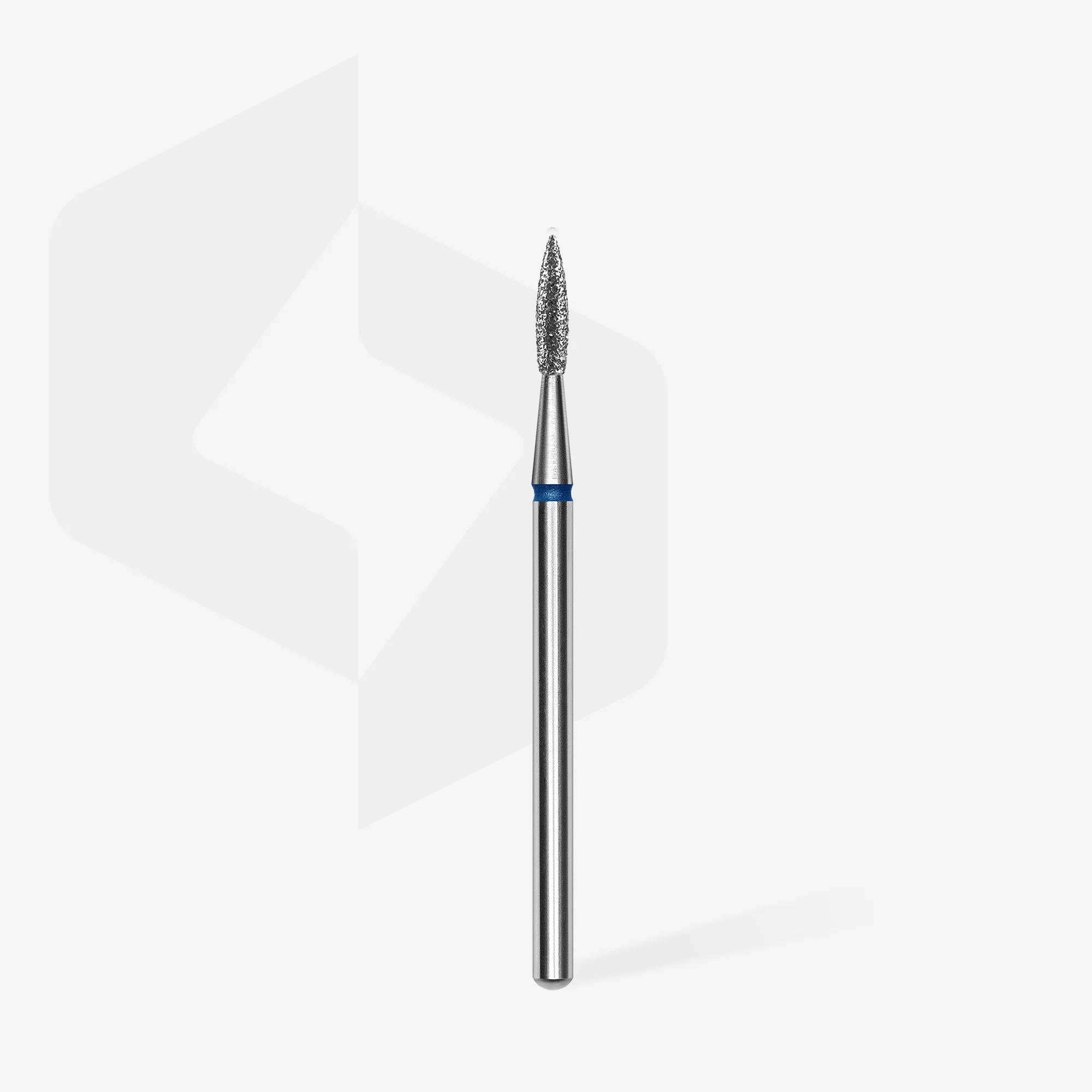 STALEKS EXPERT Diamond nail drill bit pointed flame blue, head diameter 1,8 mm, working part 8 mm - Image 2
