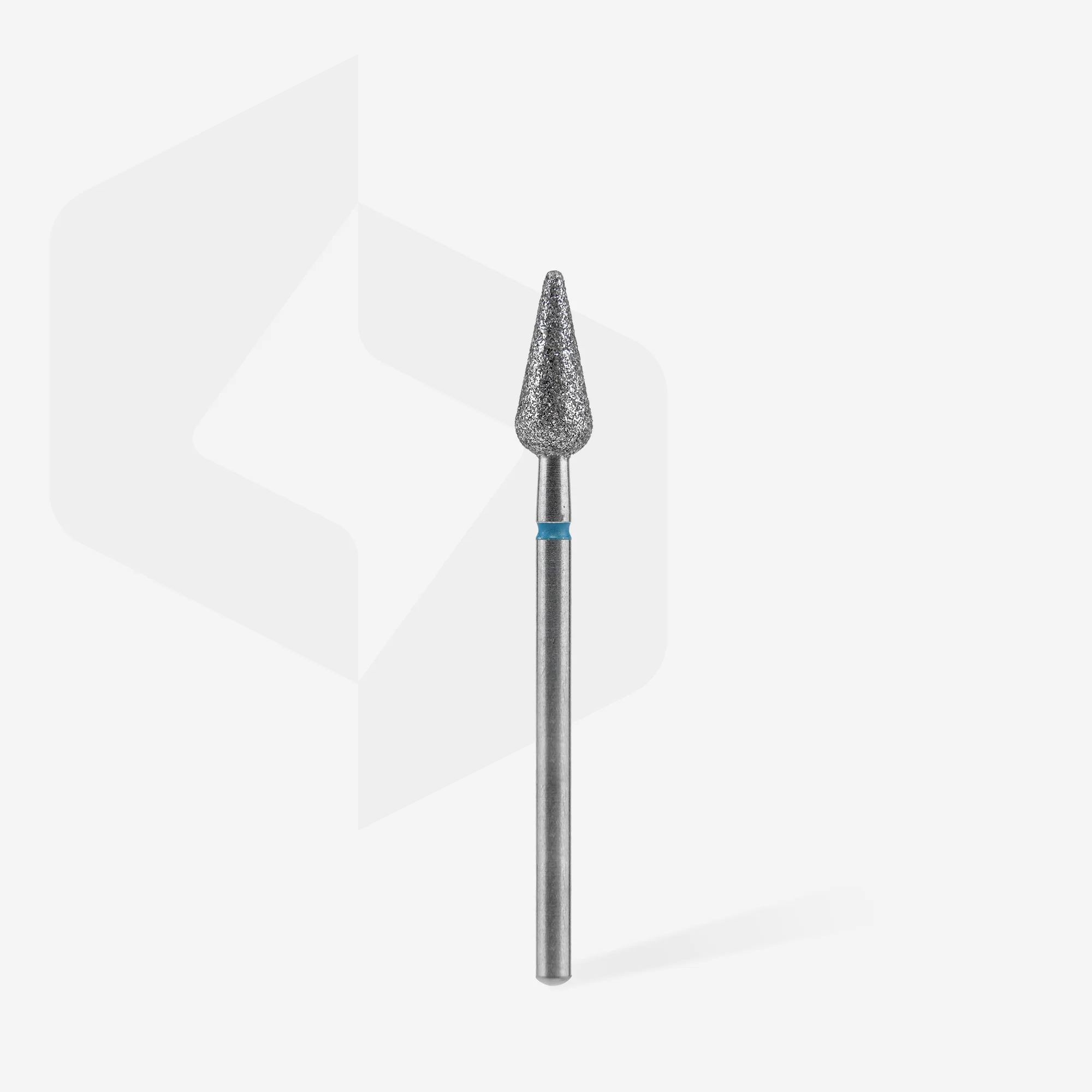 STALEKS EXPERT Diamond nail drill bit pointed pear blue, head diameter 5 mm, working part 12 mm - Image 2