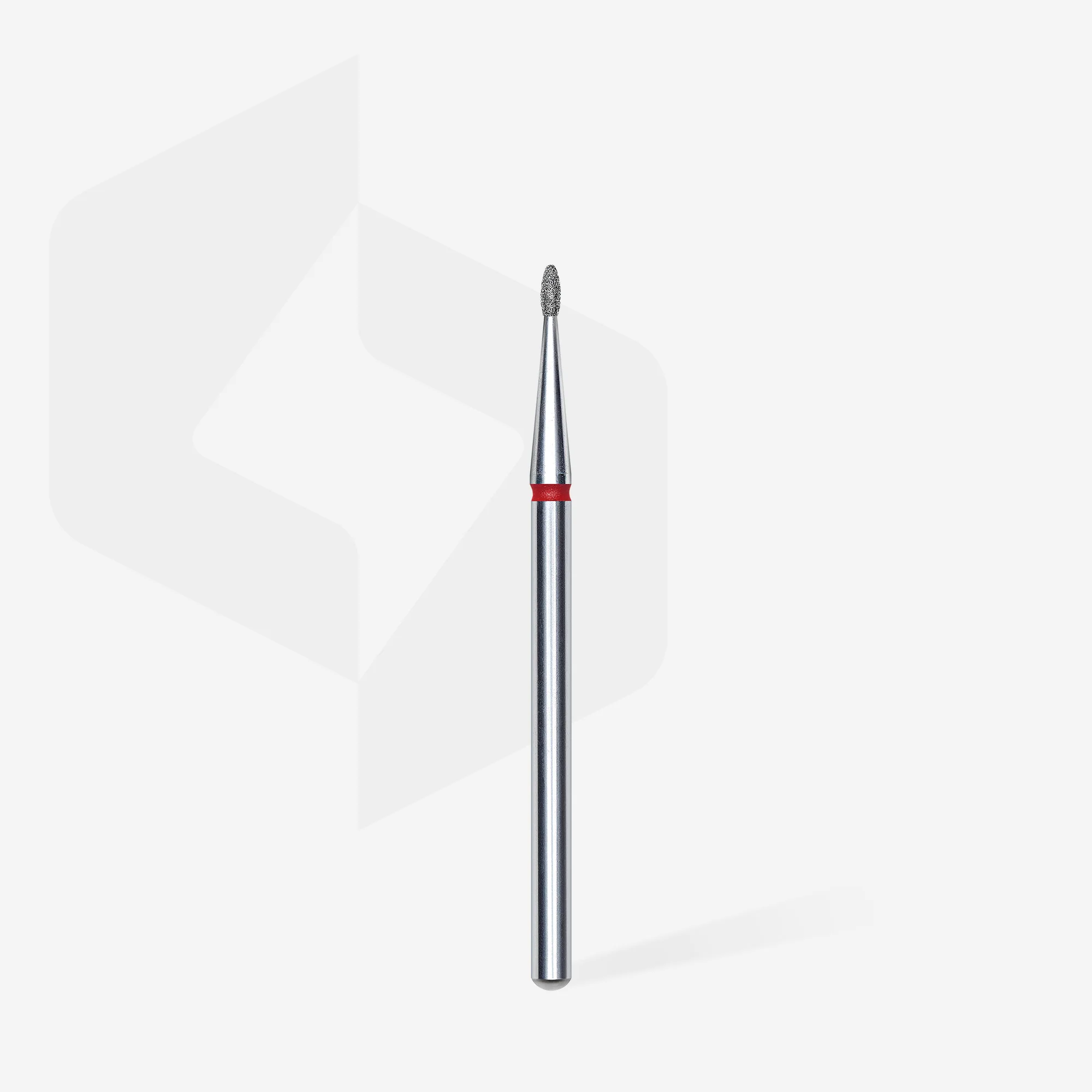STALEKS EXPERT Diamond nail drill bit rounded bud red, head diameter 1,2 mm, working part 3 mm - Image 2