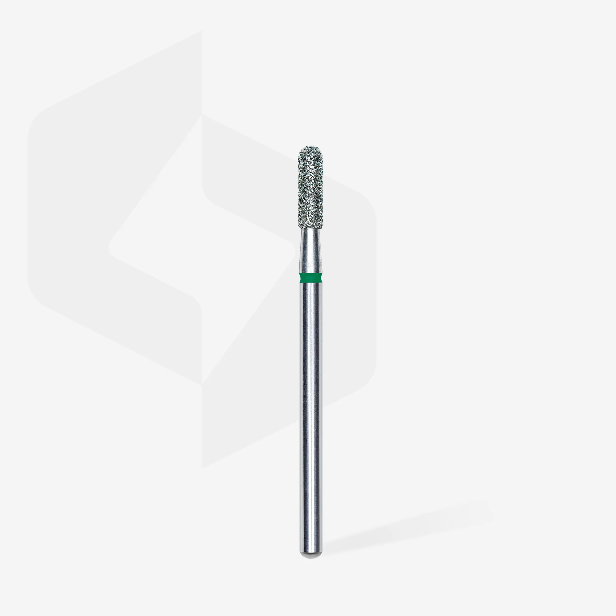 STALEKS EXPERT Diamond nail drill bit rounded cylinder green, head diameter 2,3 mm, working part 8 mm - Image 2