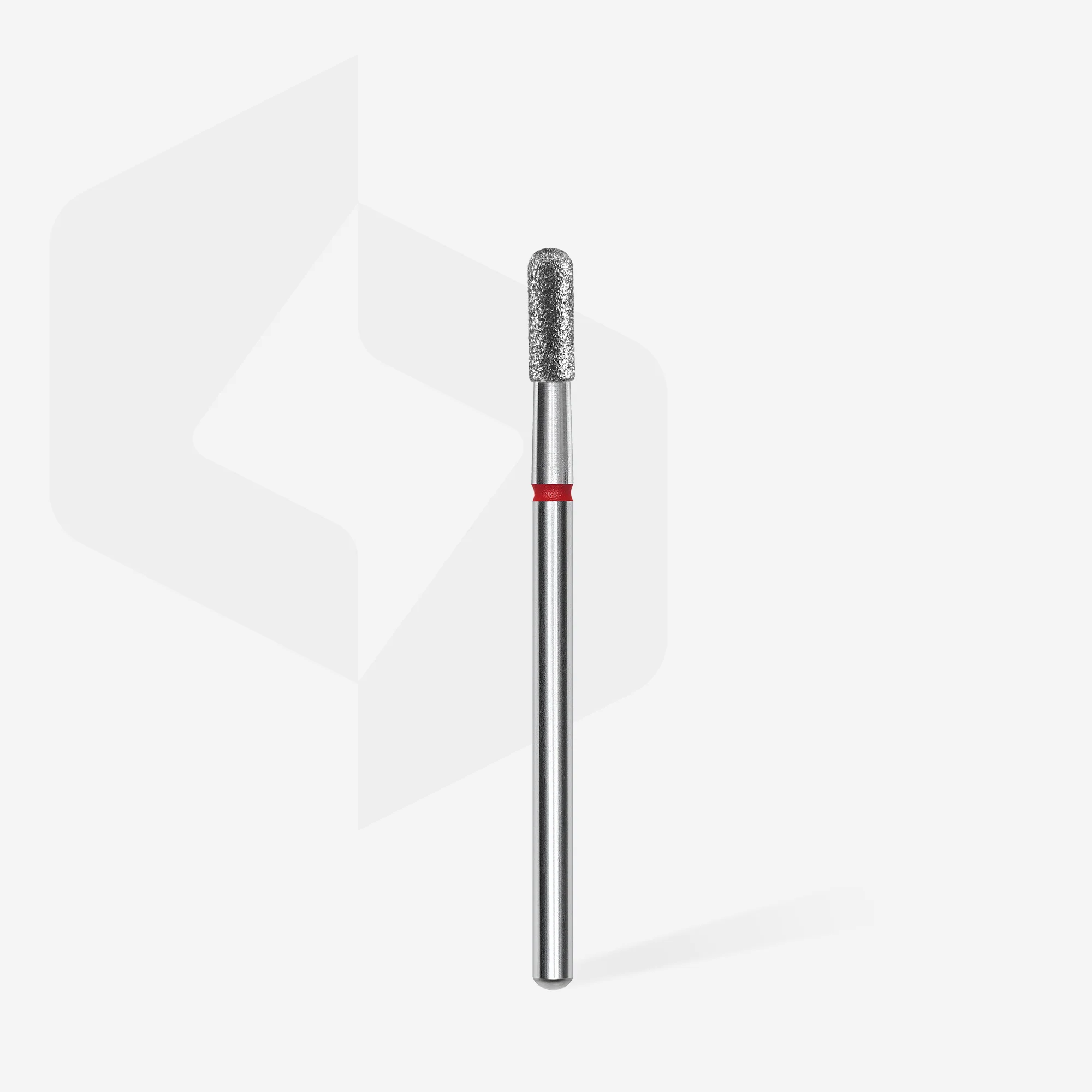 STALEKS EXPERT Diamond nail drill bit rounded cylinder red, head diameter 2,3 mm, working part 6,5 mm - Image 2