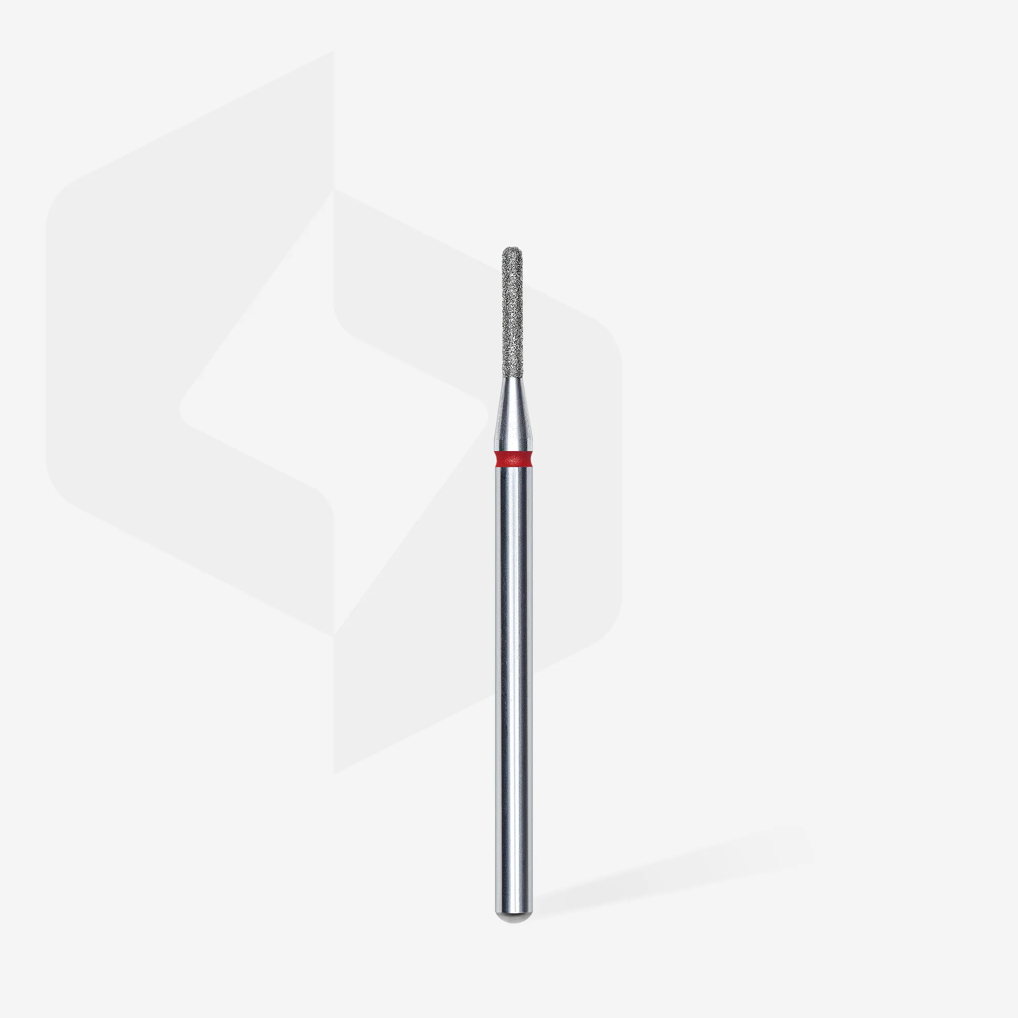 STALEKS EXPERT Diamond nail drill bit rounded cylinder red, head diameter 1,4 mm, working part 8 mm - Image 2