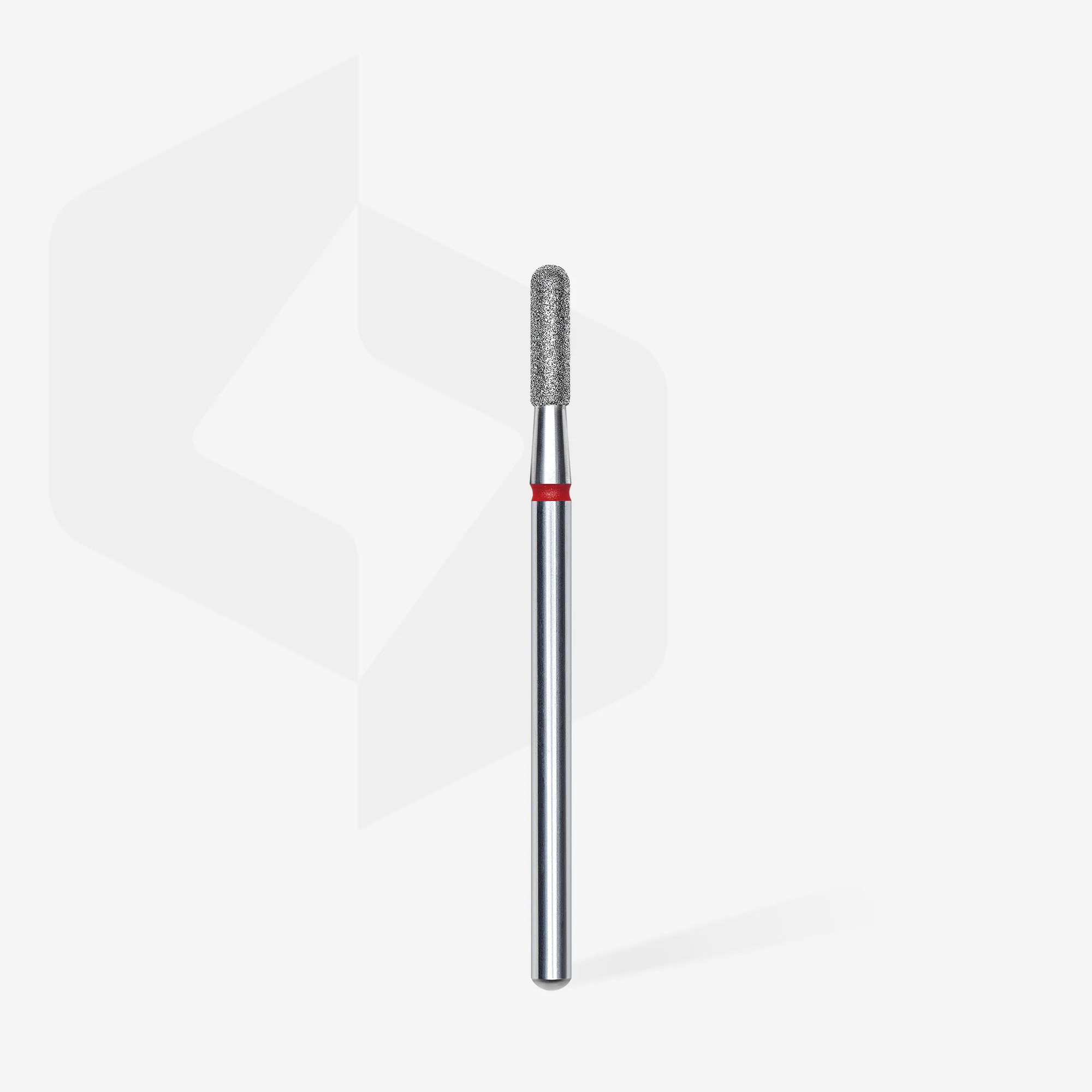 STALEKS EXPERT Diamond nail drill bit rounded cylinder red, head diameter 2,3 mm, working part 8 mm - Image 2