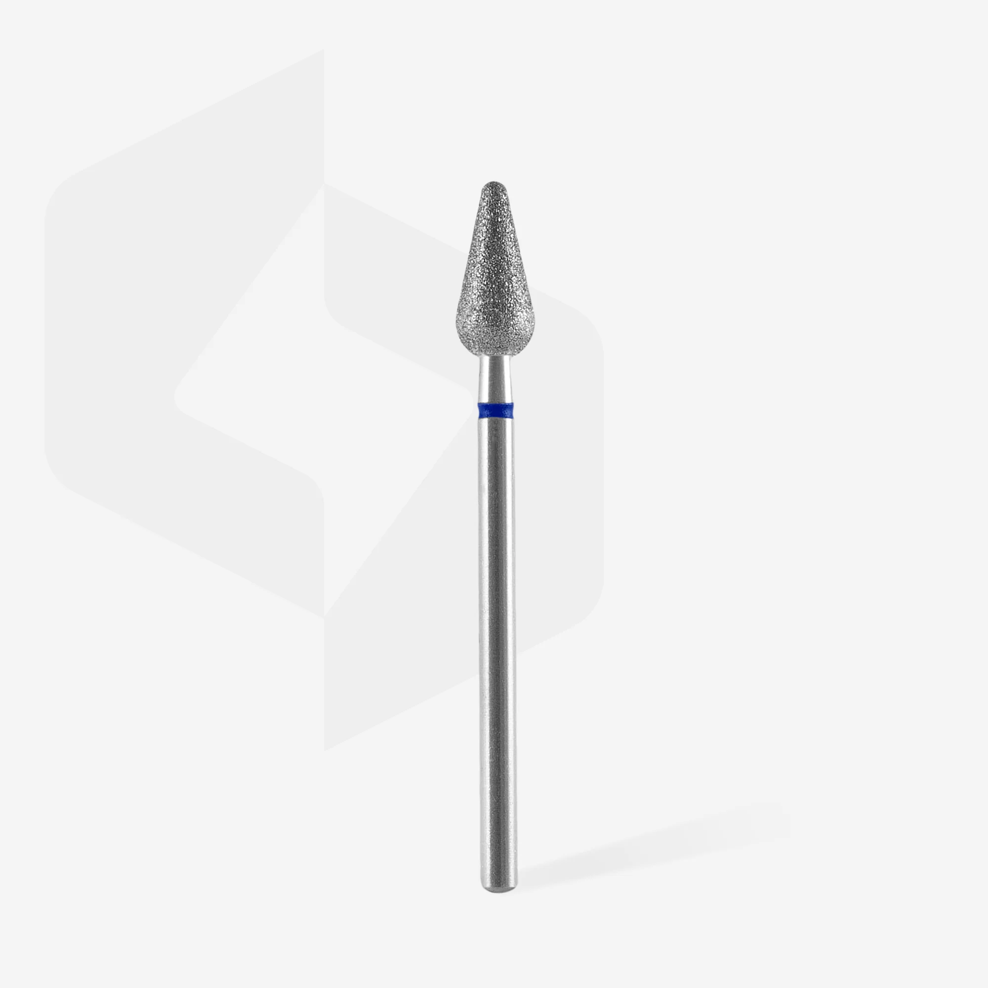 STALEKS EXPERT Diamond nail drill bit rounded pear blue, head diameter 5 mm, working part 12 mm - Image 2
