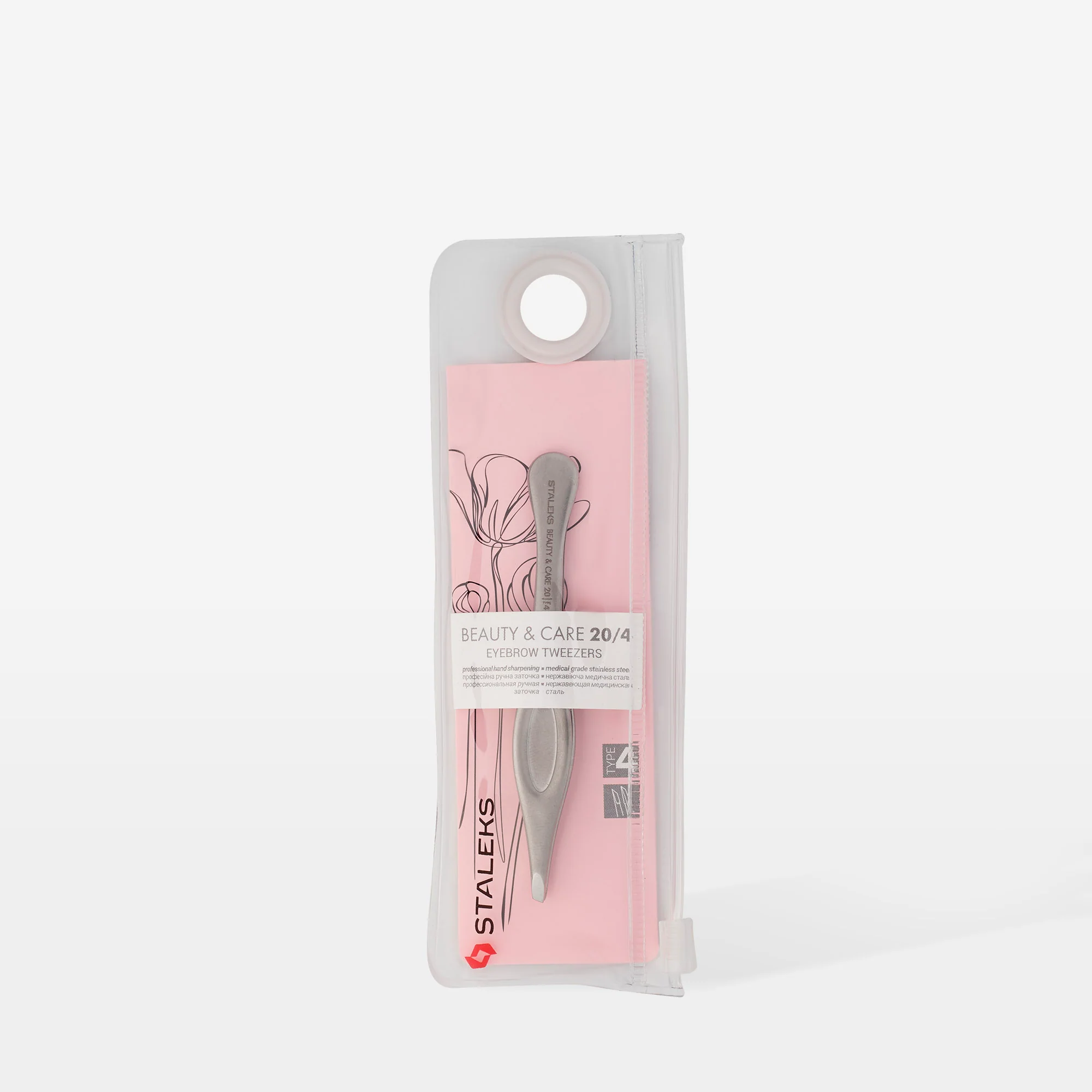 STALEKS BEAUTY & CARE 20 TYPE 4 Eyebrow tweezers narrow beveled - Image 4