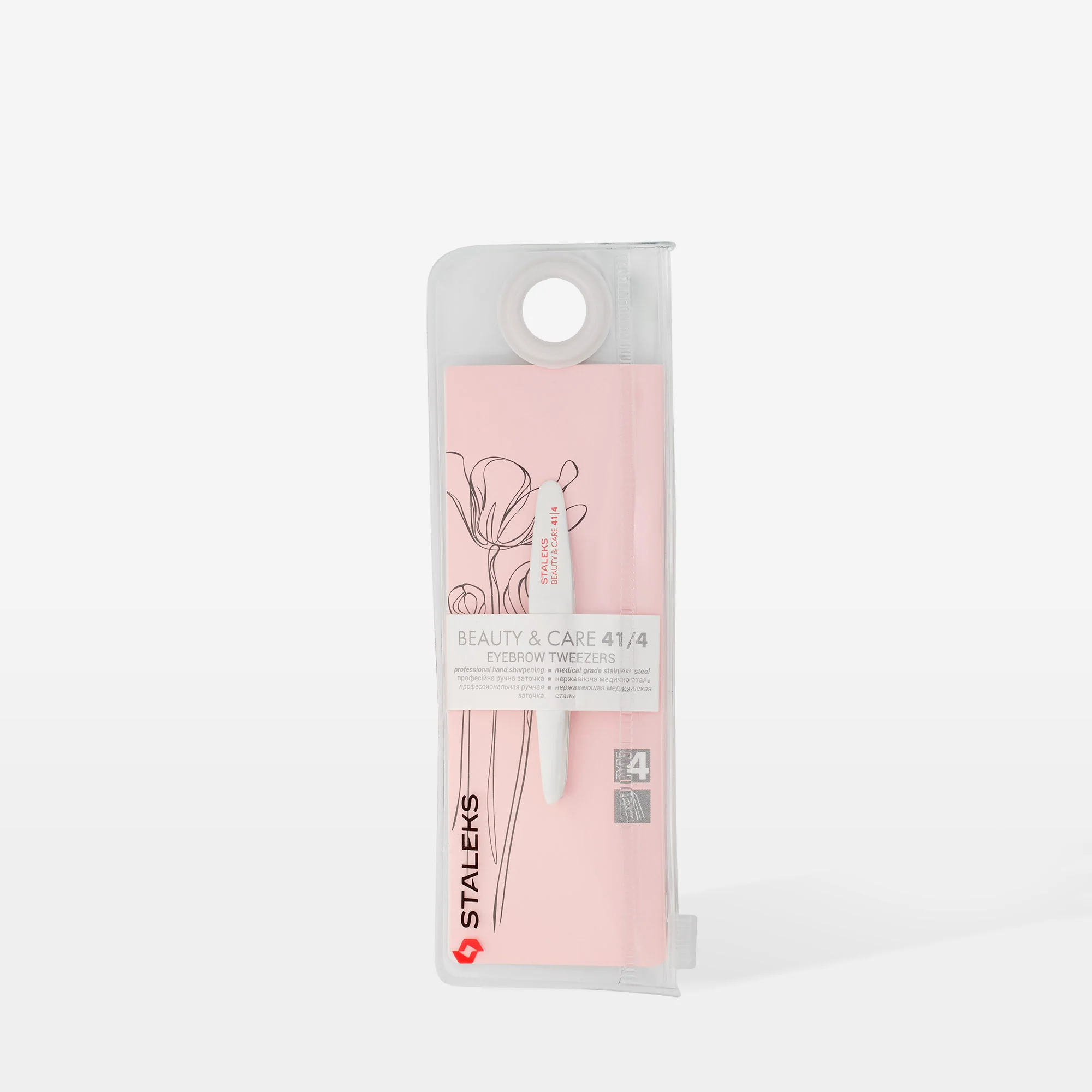 Eyebrow tweezers BEAUTY & CARE 41 TYPE 4 (narrow beveled) - Image 4