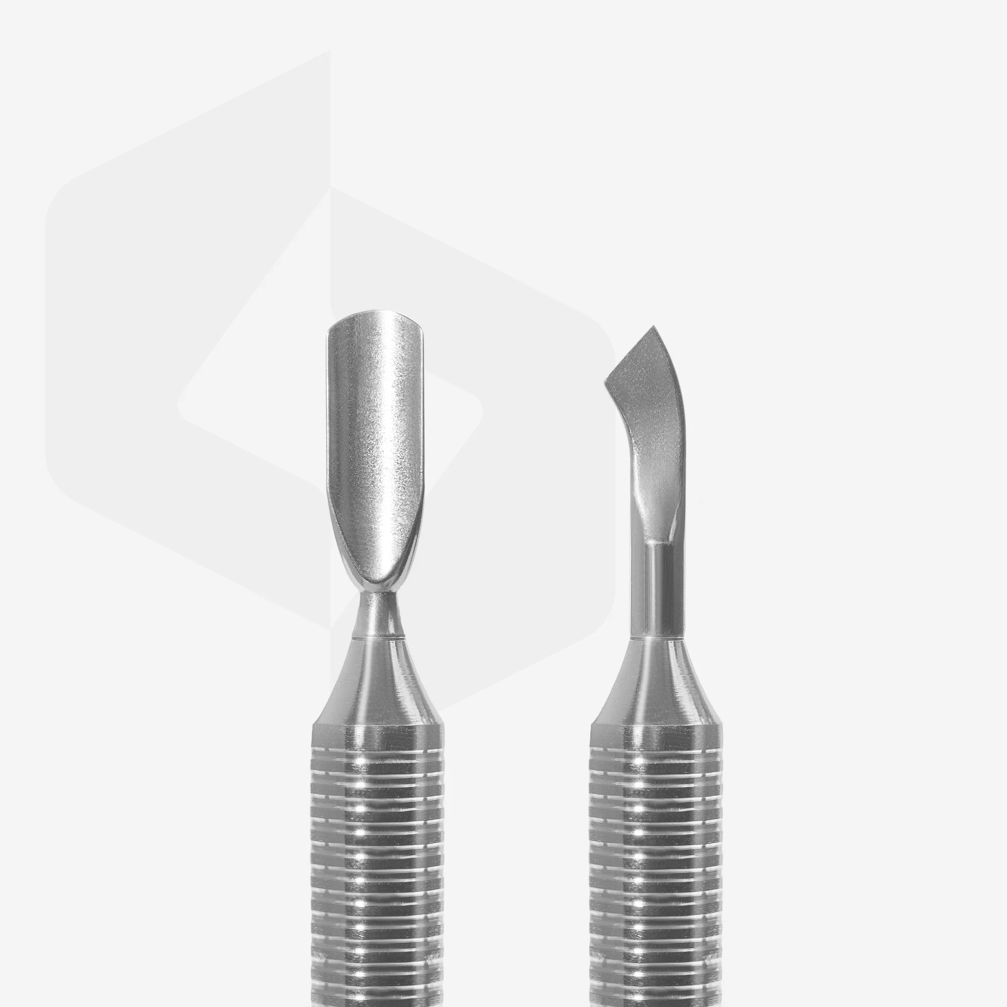 Hollow manicure pusher EXPERT 100 TYPE 4.2 (rounded narrow pusher and bent blade) - Image 2