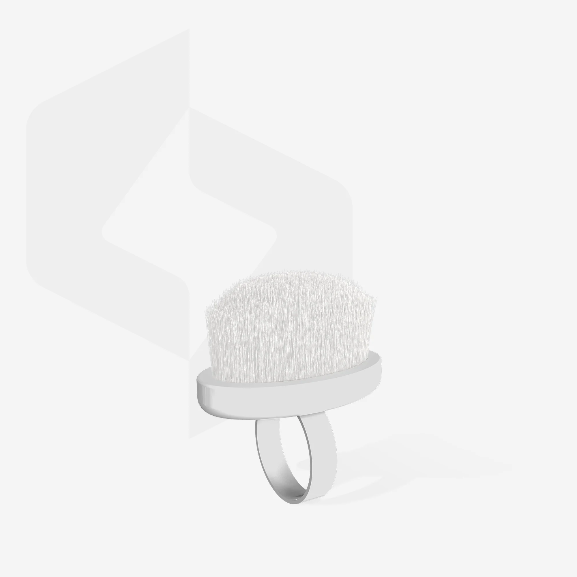 STALEKS EXPERT 03 Mini Finger ring manicure brush for dust removal (10 pcs) - Image 2