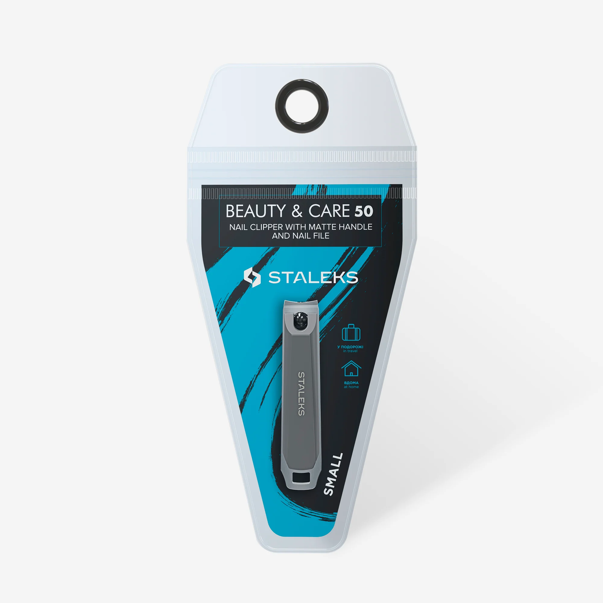 STALEKS BEAUTY & CARE 50 Nail clipper small with matte handle and nail file - Image 4