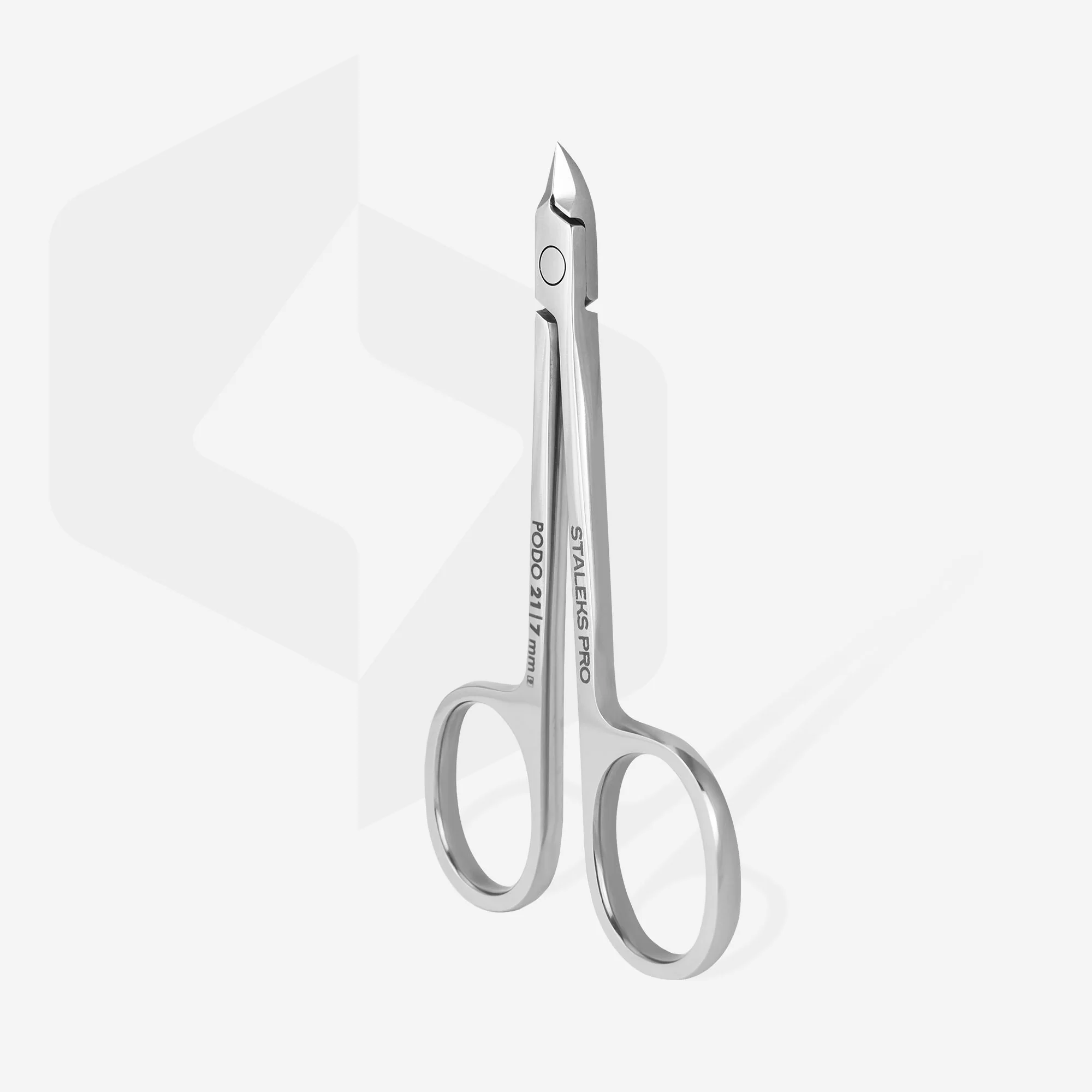 STALEKS PODO 21 Podology scissors style nippers for cuticle and callus, 7 mm - Image 3