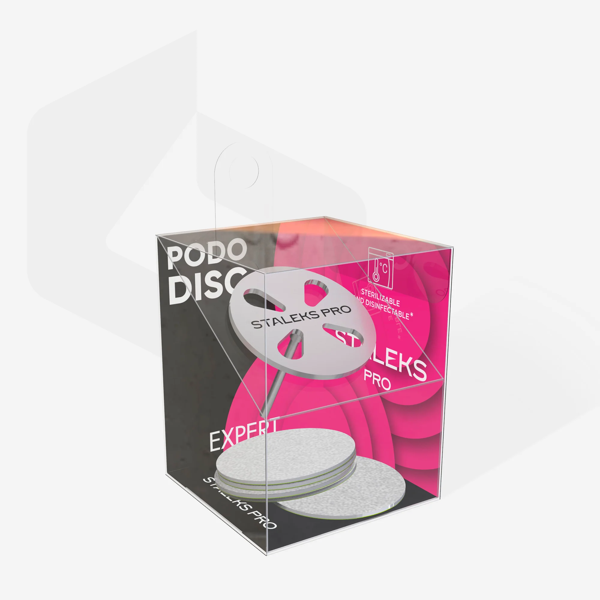 STALEKS EXPERT PODODISC L Pedicure disc with disposable files, 180 grit, 25 mm (5 pcs) - Image 3