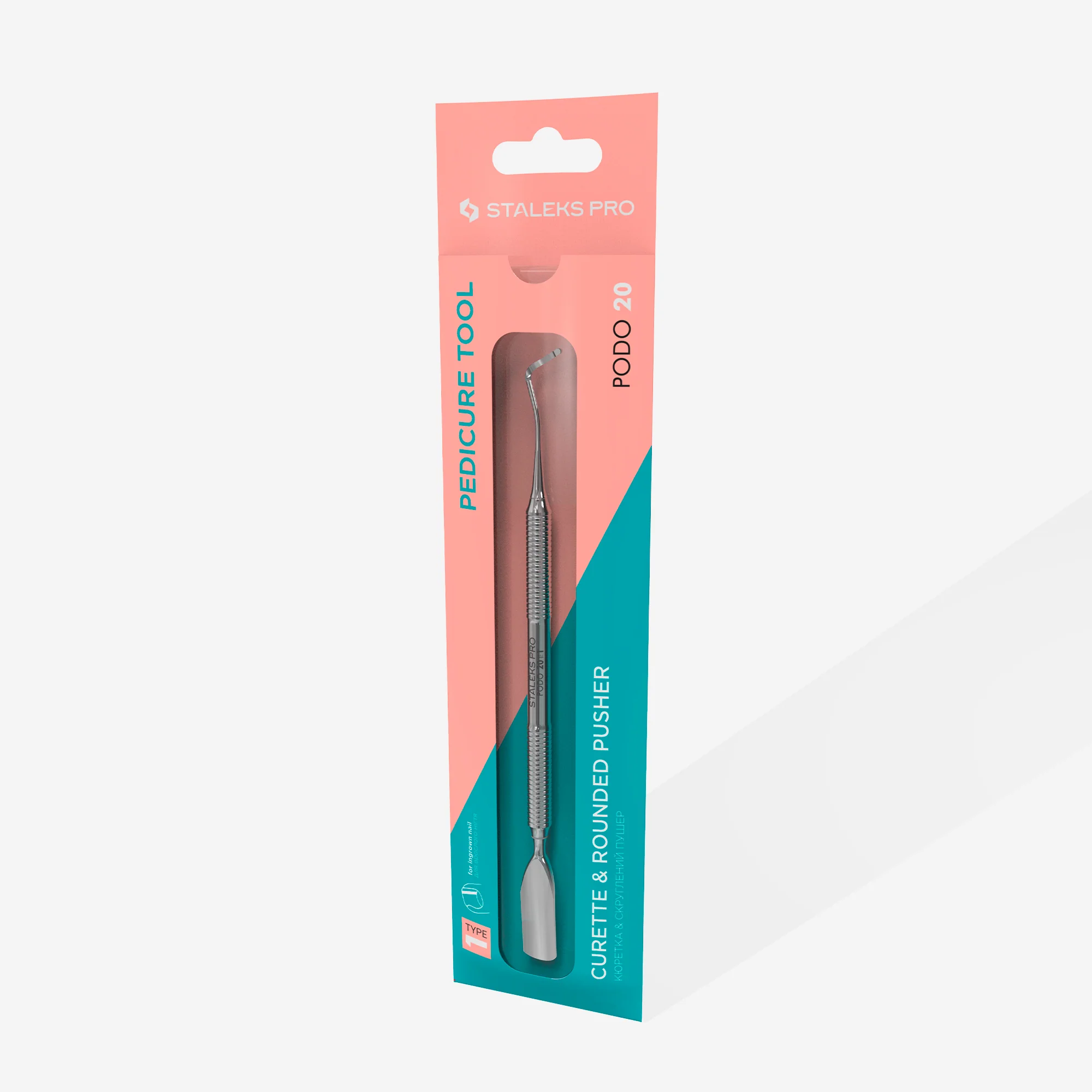 STALEKS PODO 20 TYPE 1 Podology curette and rounded wide pusher - Image 4