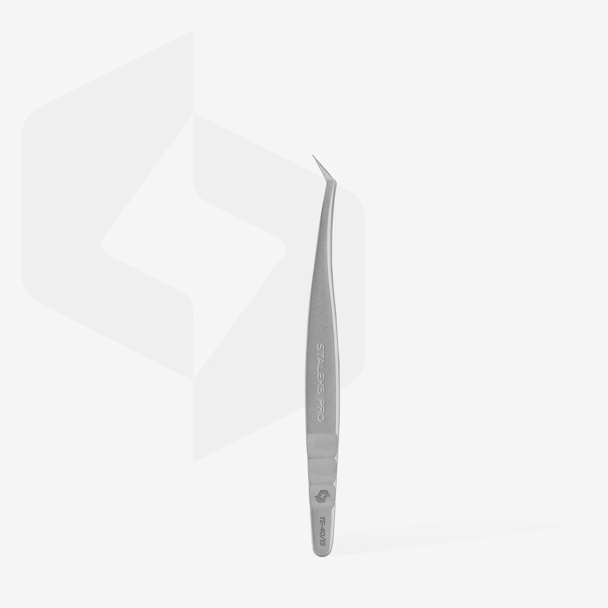 STALEKS EXPERT 40 TYPE 13 Professional lash tweezers with fiber tips, L-shaped, 40' - Image 3