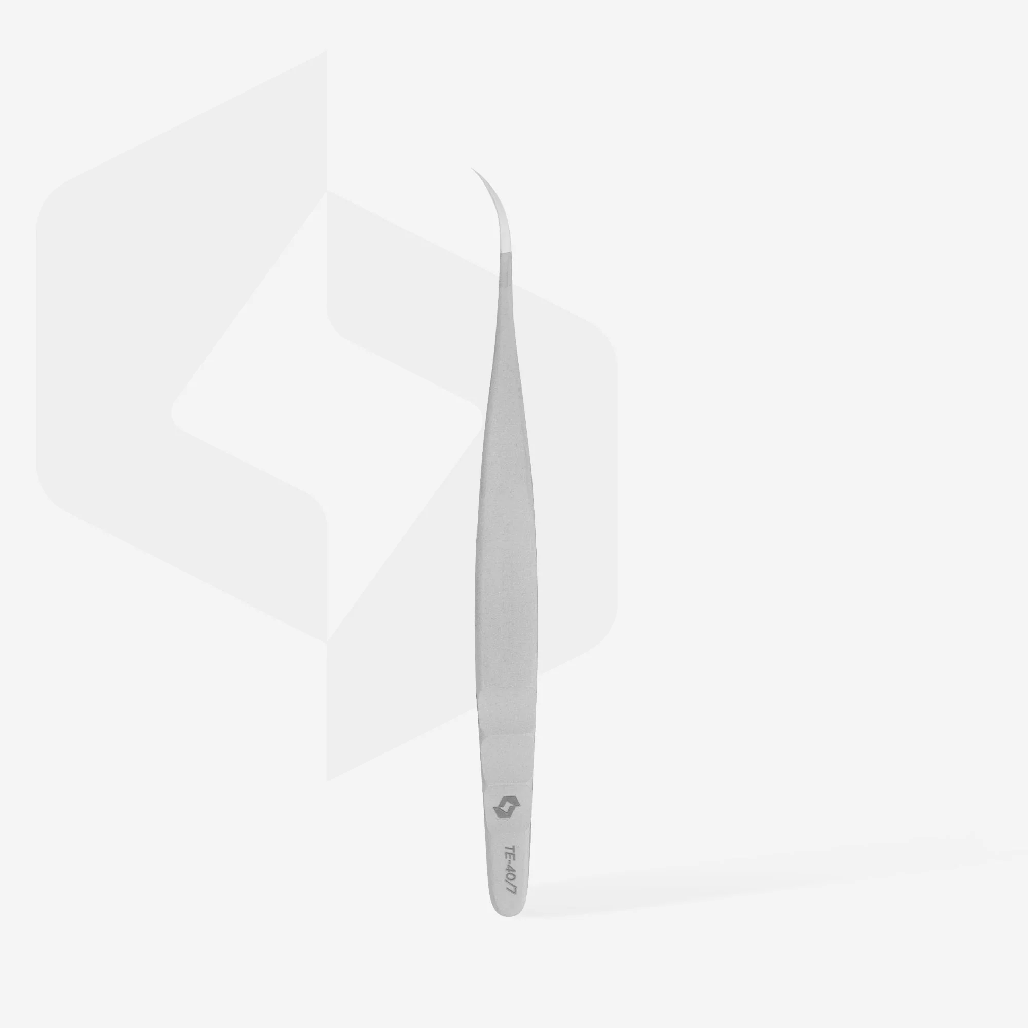 STALEKS EXPERT 40 TYPE 7 Professional lash tweezers with fiber tips, curved - Image 3
