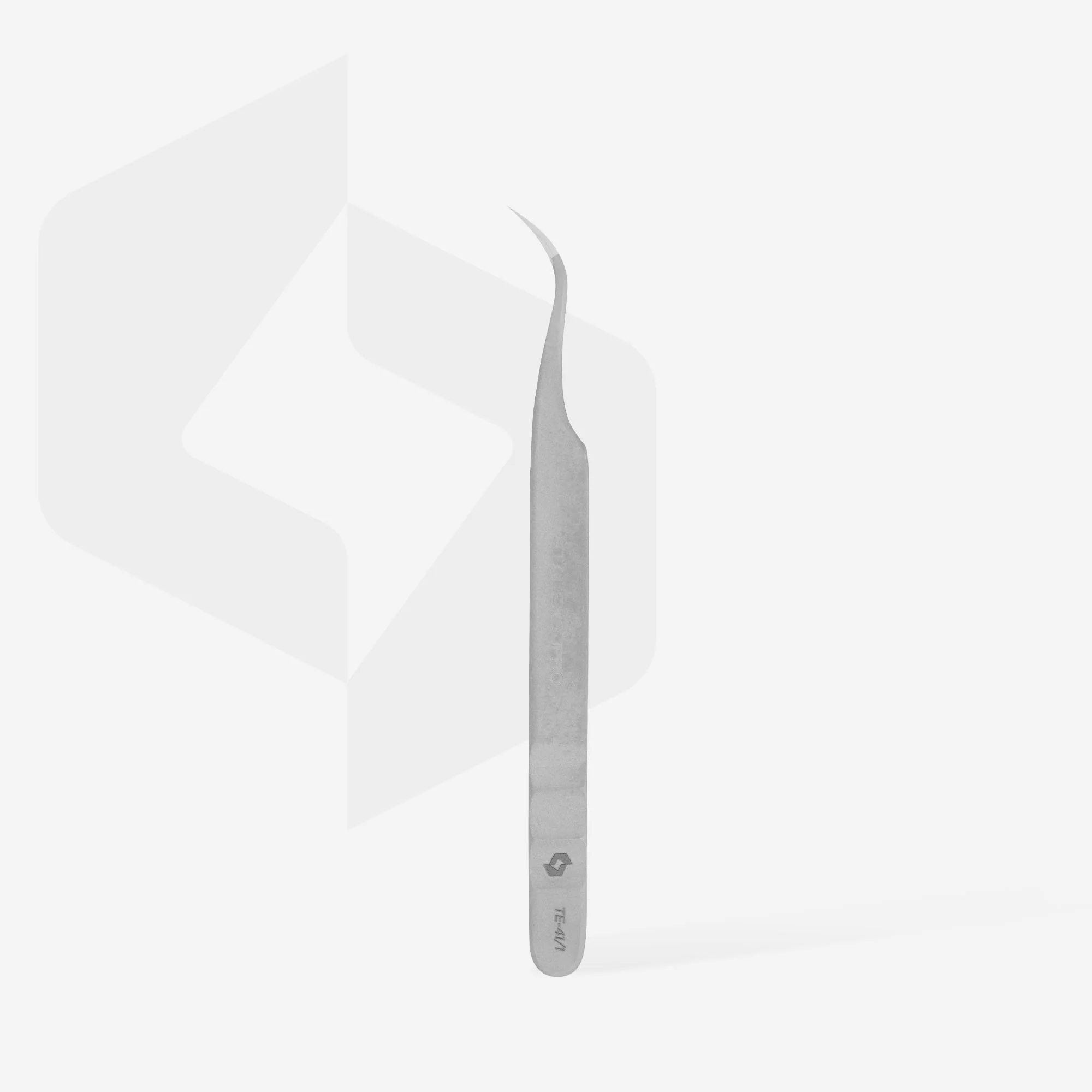 STALEKS EXPERT 41 TYPE 1 Professional lash tweezers with fiber tips, curved - Image 3