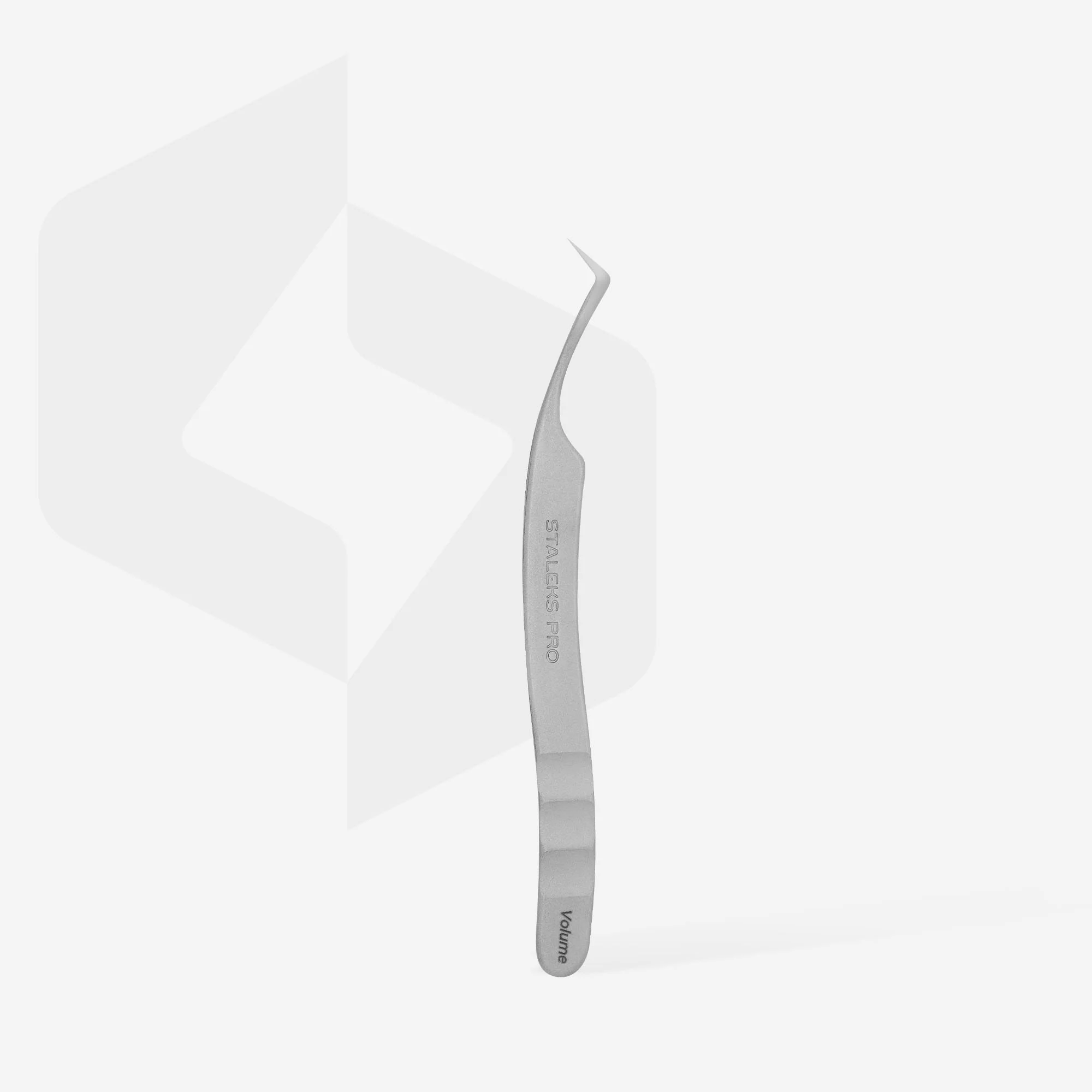 STALEKS EXPERT 41 TYPE 2 Professional lash tweezers with fiber tips, L-shaped, 40' - Image 3