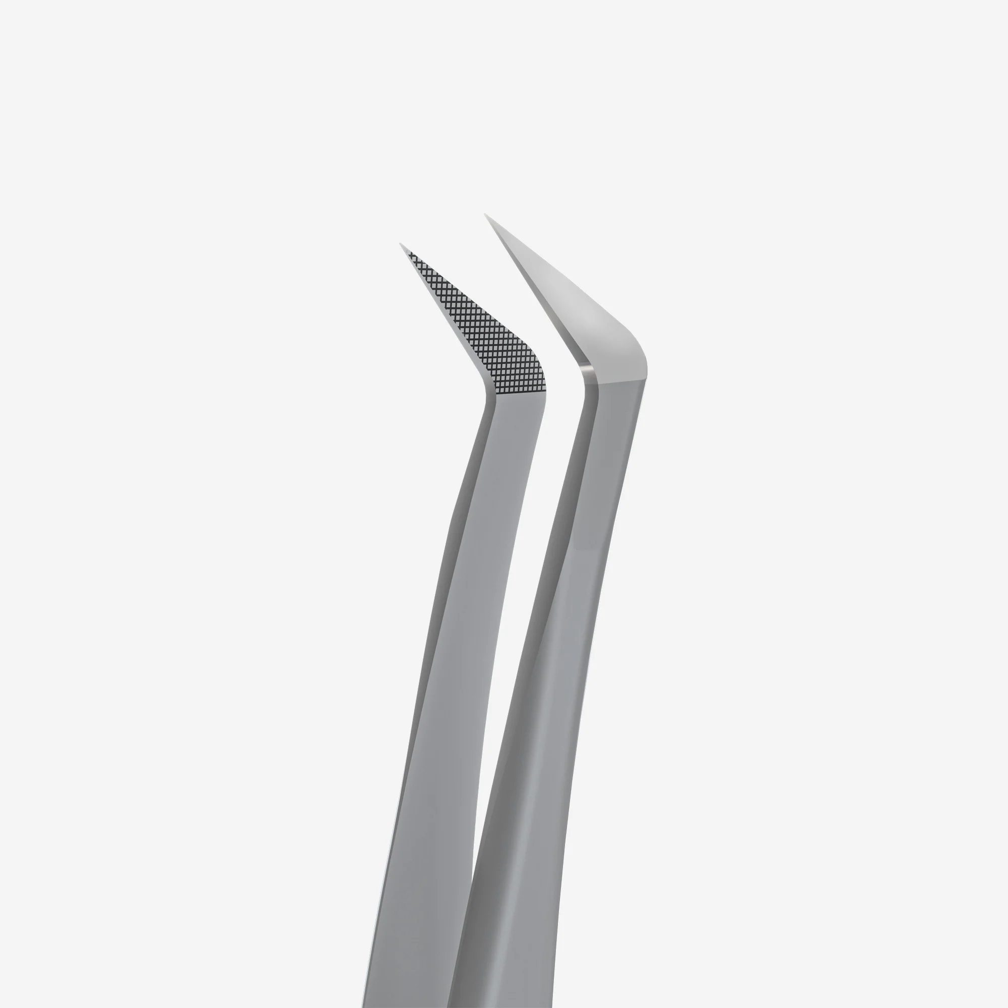 STALEKS EXPERT 44 TYPE 12 Professional lash tweezers with fiber tips, L-shaped, 65' - Image 2