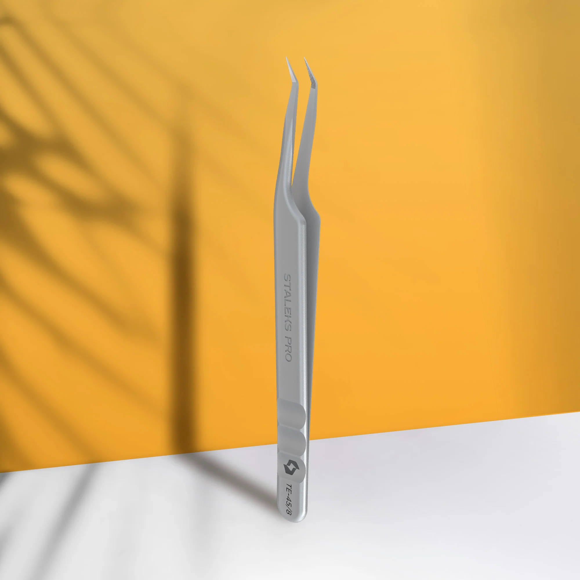 STALEKS EXPERT 45 TYPE 8 Professional lash tweezers with fiber tips, mini L