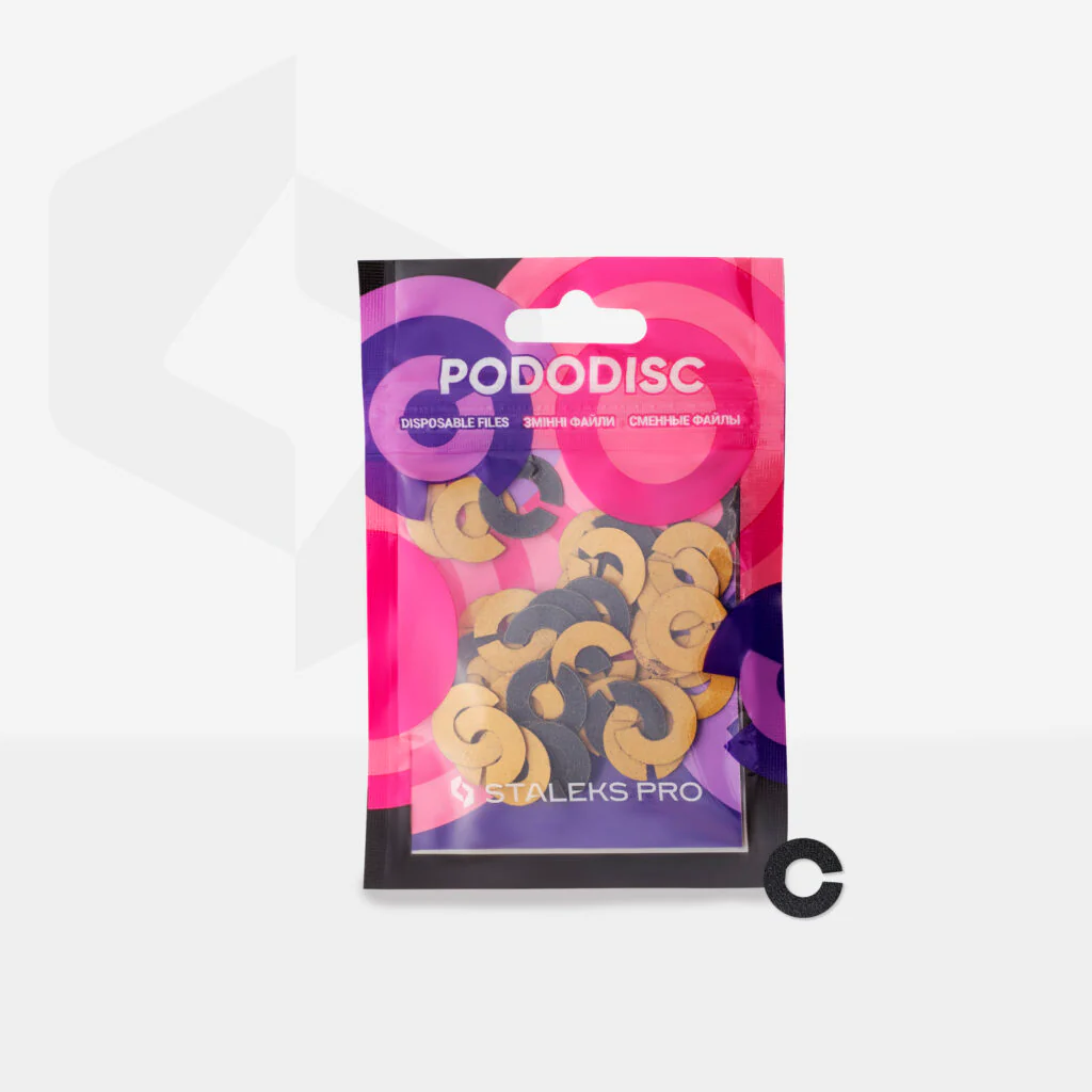 Refill pads for pedicure disc Staleks Pro S, 80 grit (50 pc) - Image 2