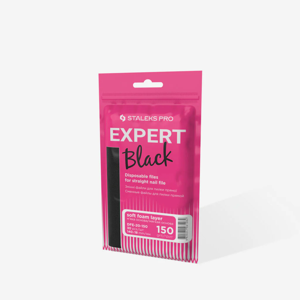 Refill pads for straight nail file soft based Staleks Pro Expert 20, 150 grit (30 pcs) - Image 3