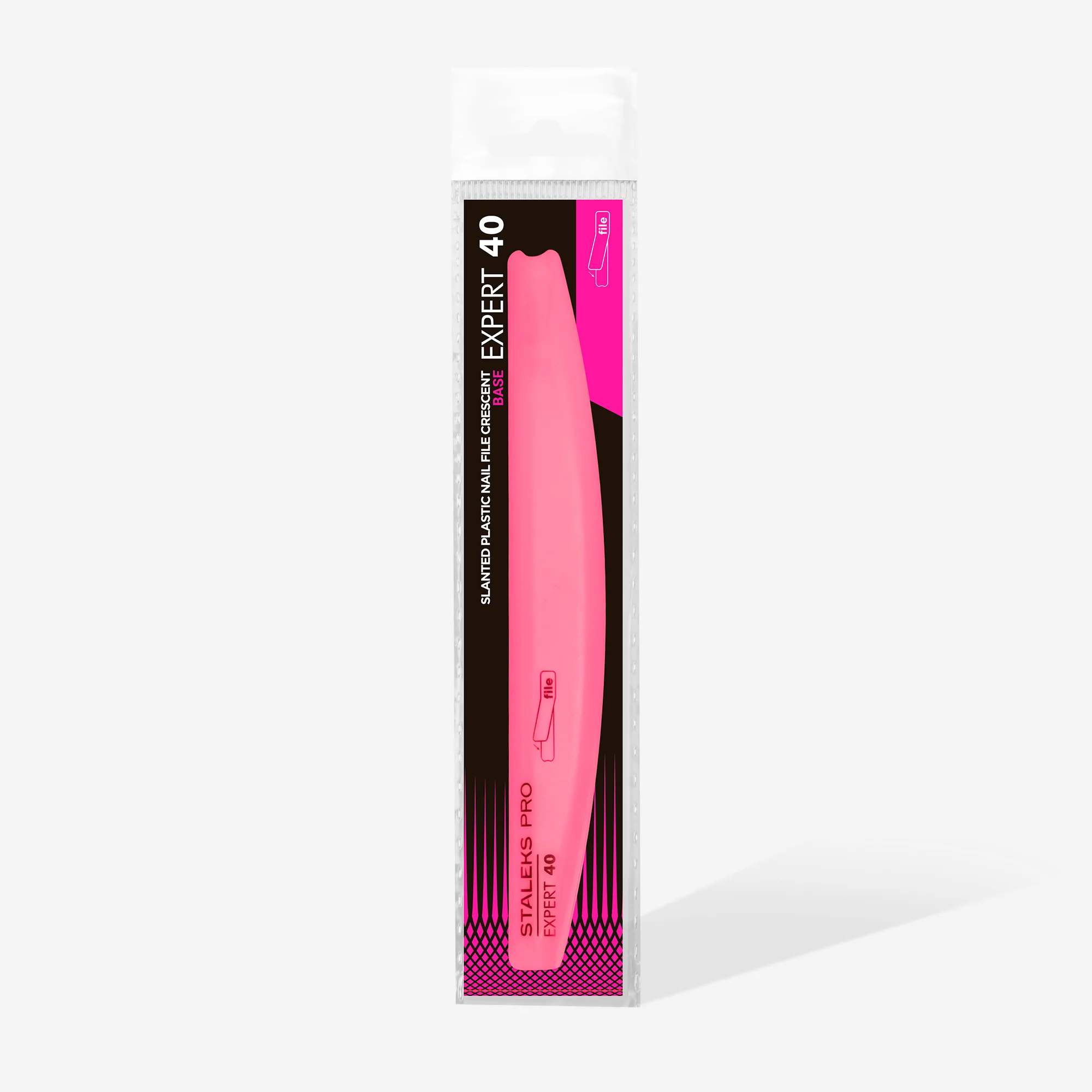 STALEKS EXPERT 40 Crescent beveled plastic base for nail file - Image 4