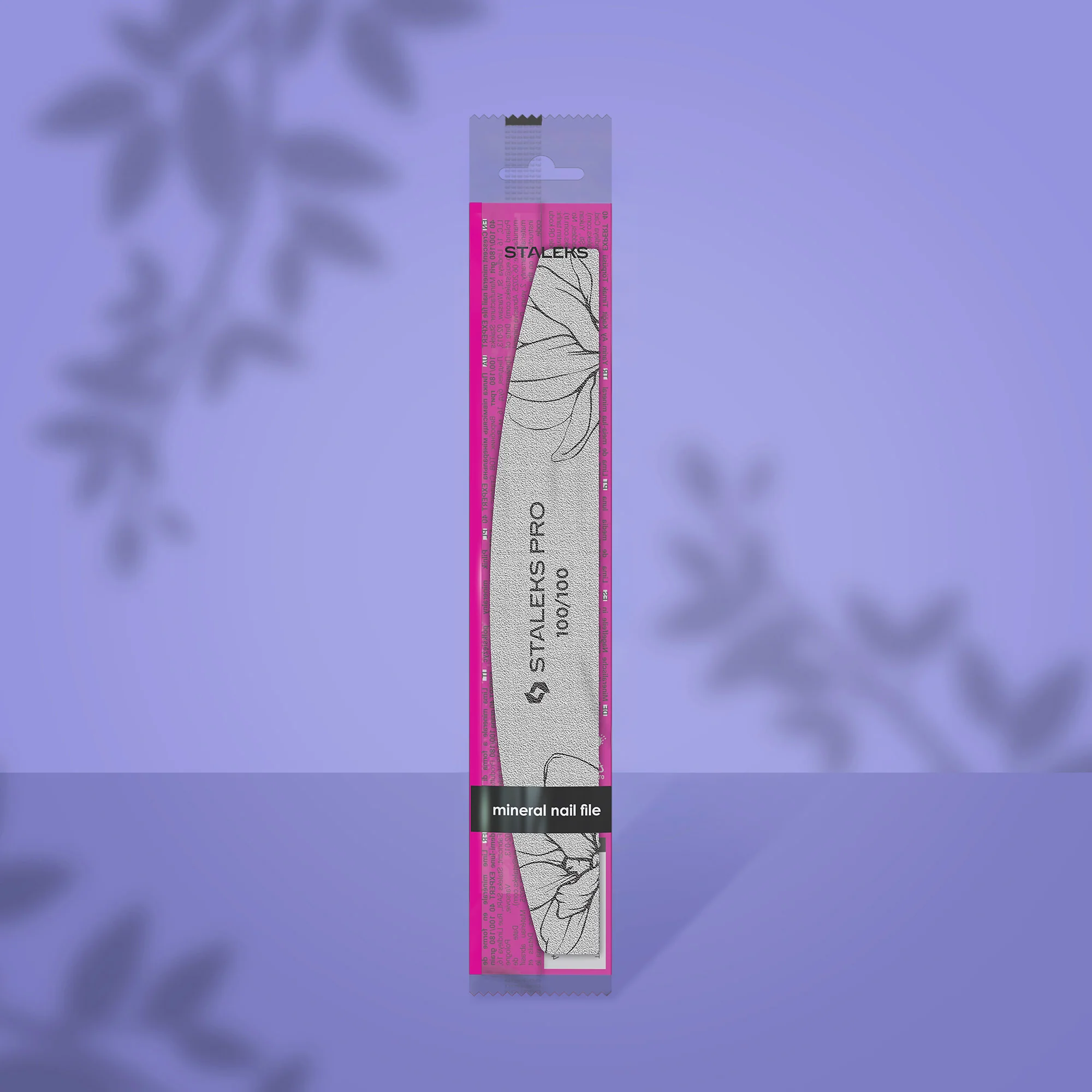 STALEKS EXPERT 40 Crescent mineral nail file, 100/100 grit (1 pc)