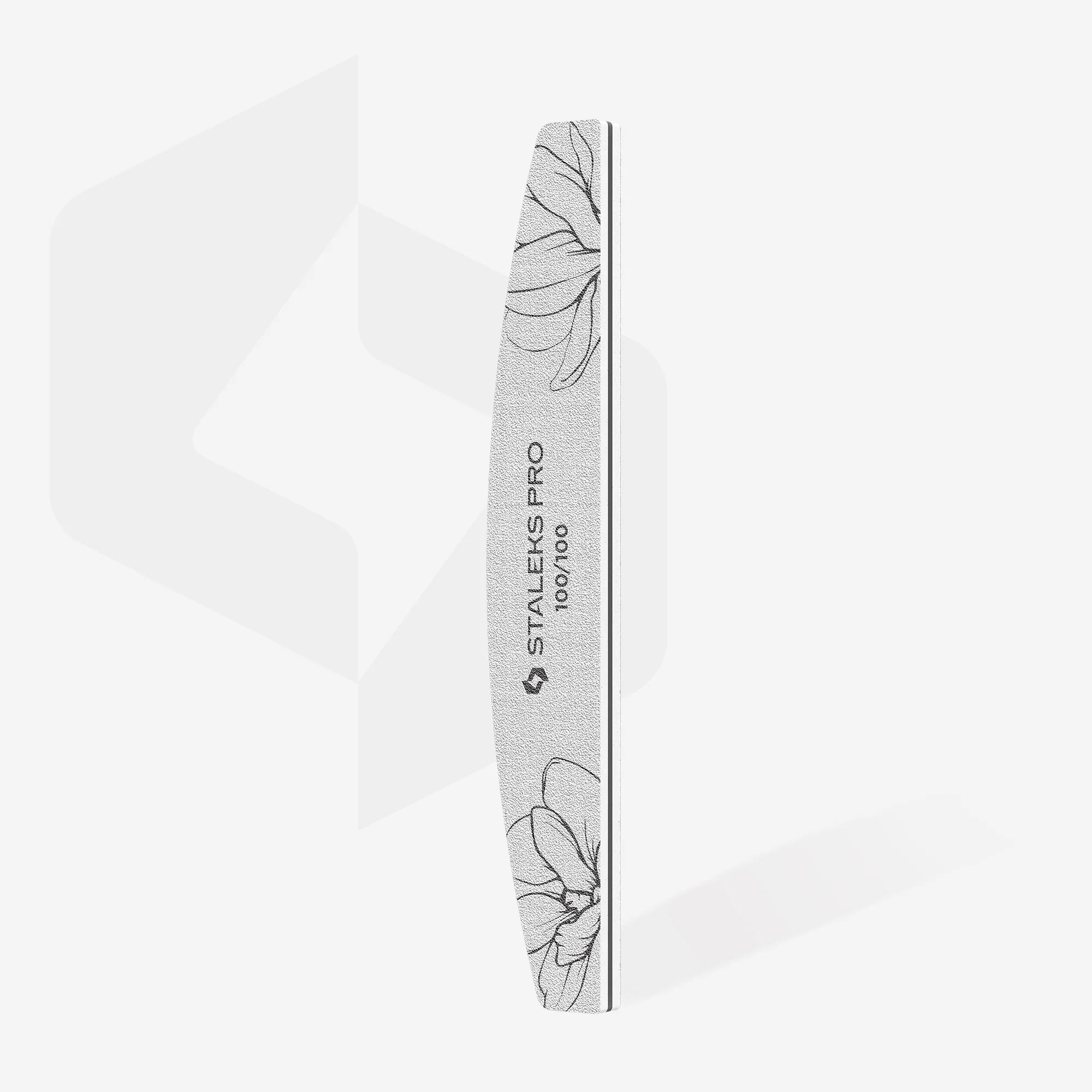 STALEKS EXPERT 40 Crescent mineral nail file, 100/100 grit (1 pc) - Image 2
