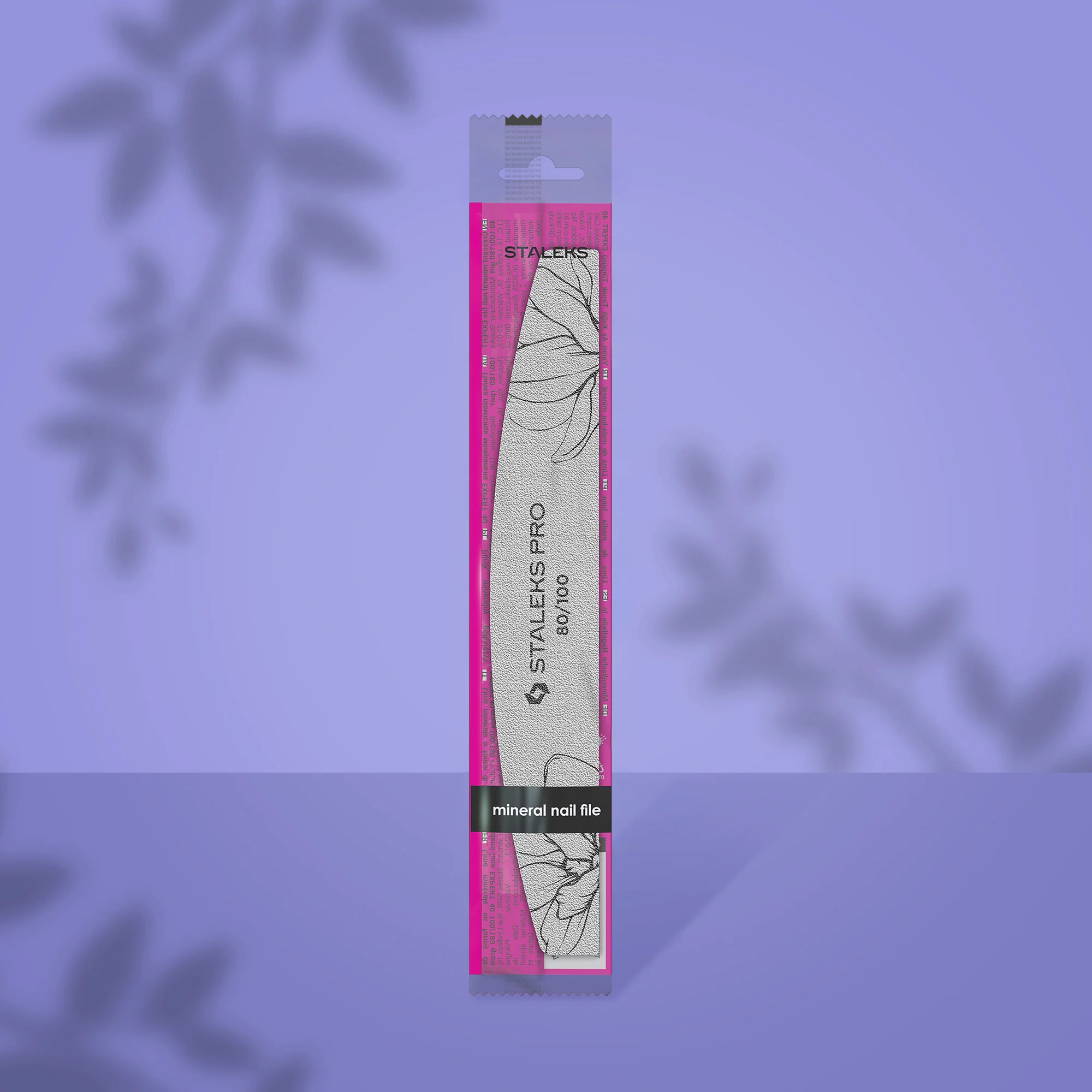 STALEKS EXPERT 40 Crescent mineral nail file, 80/100 grit (1 pc)